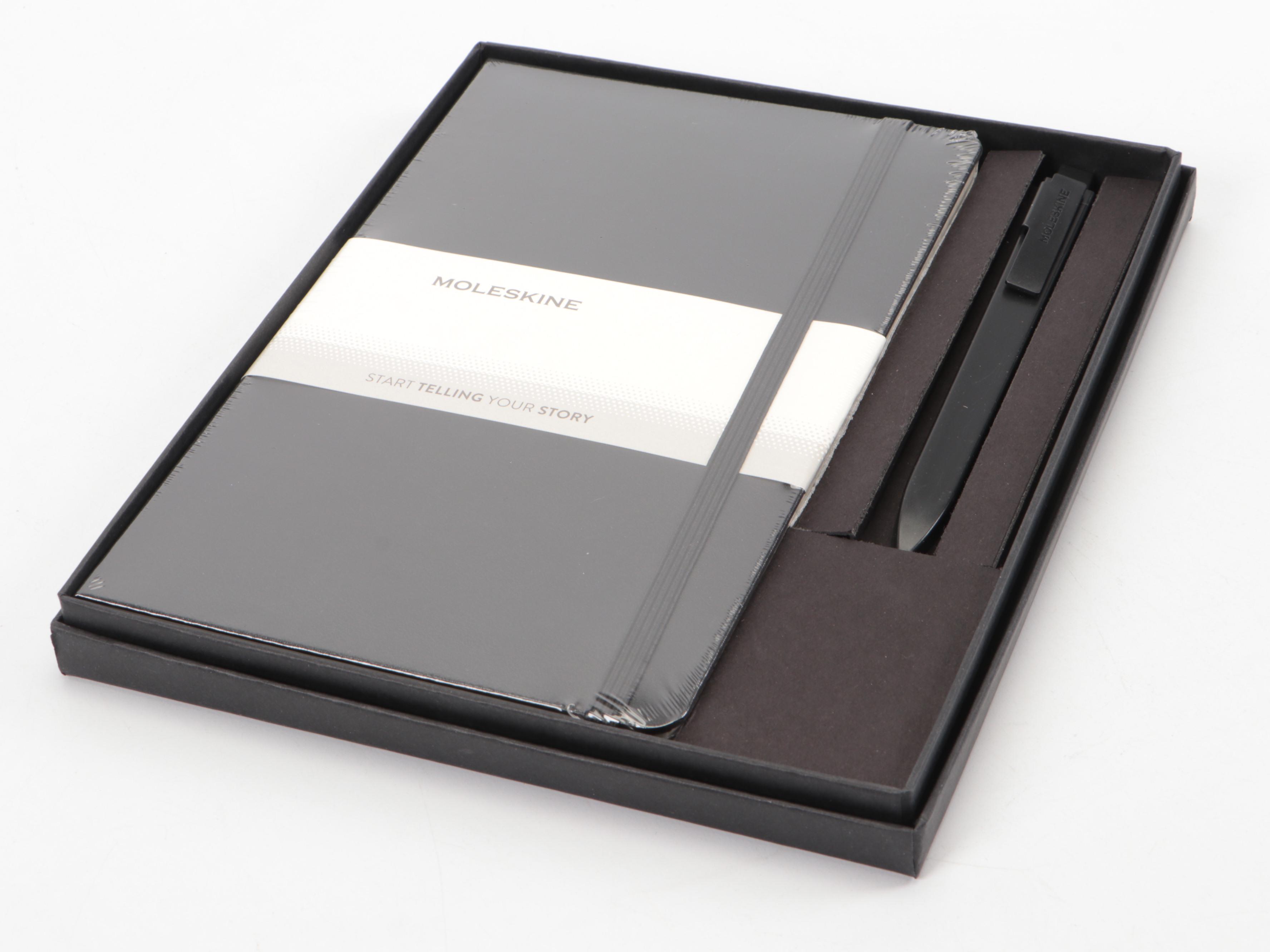 Montblanc Meisterstuck Rollerball Pen and Refill with Moleskine Notebook