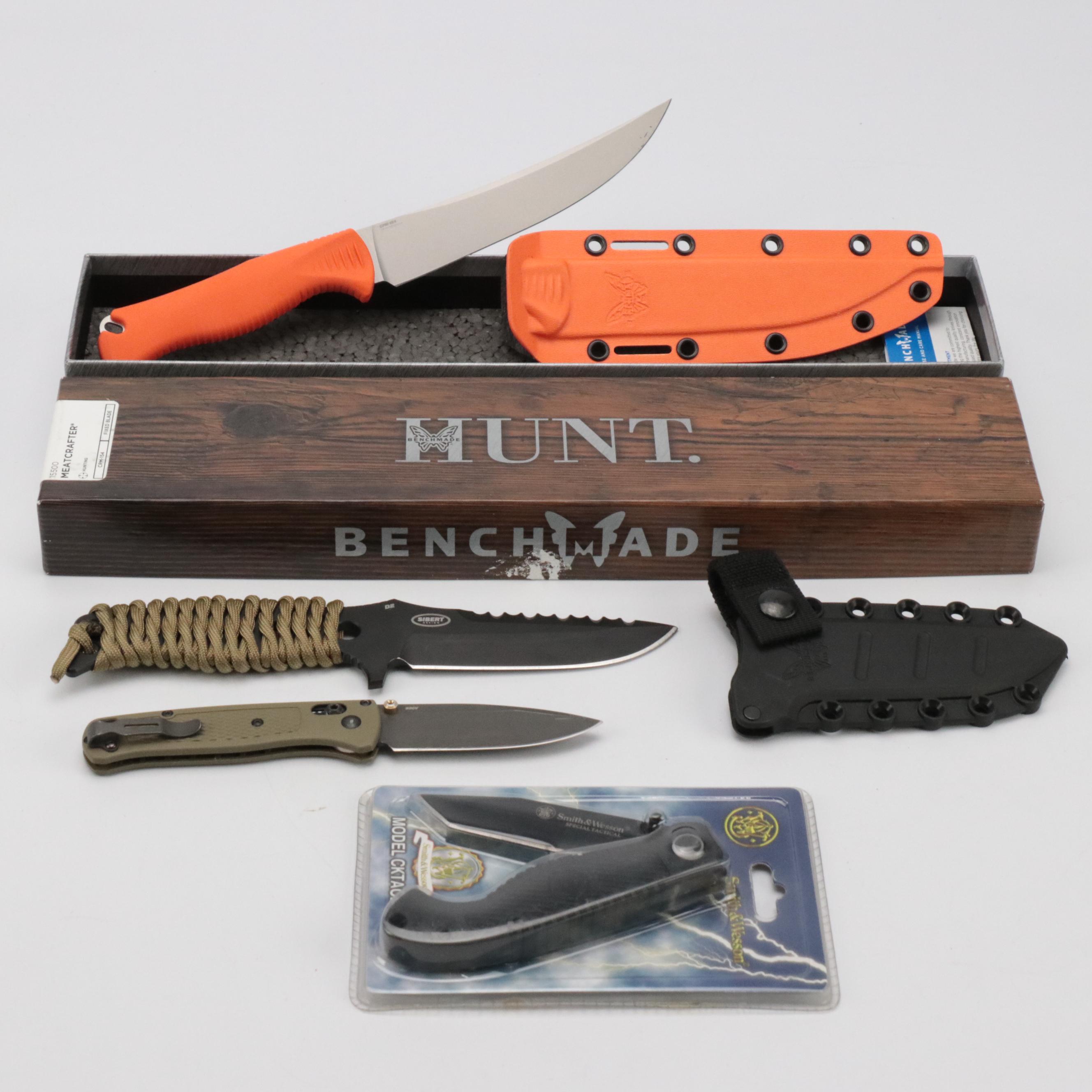Benchmade "Hunt" Skinner Knife With Sibert and Other Tactical, Folding Knives