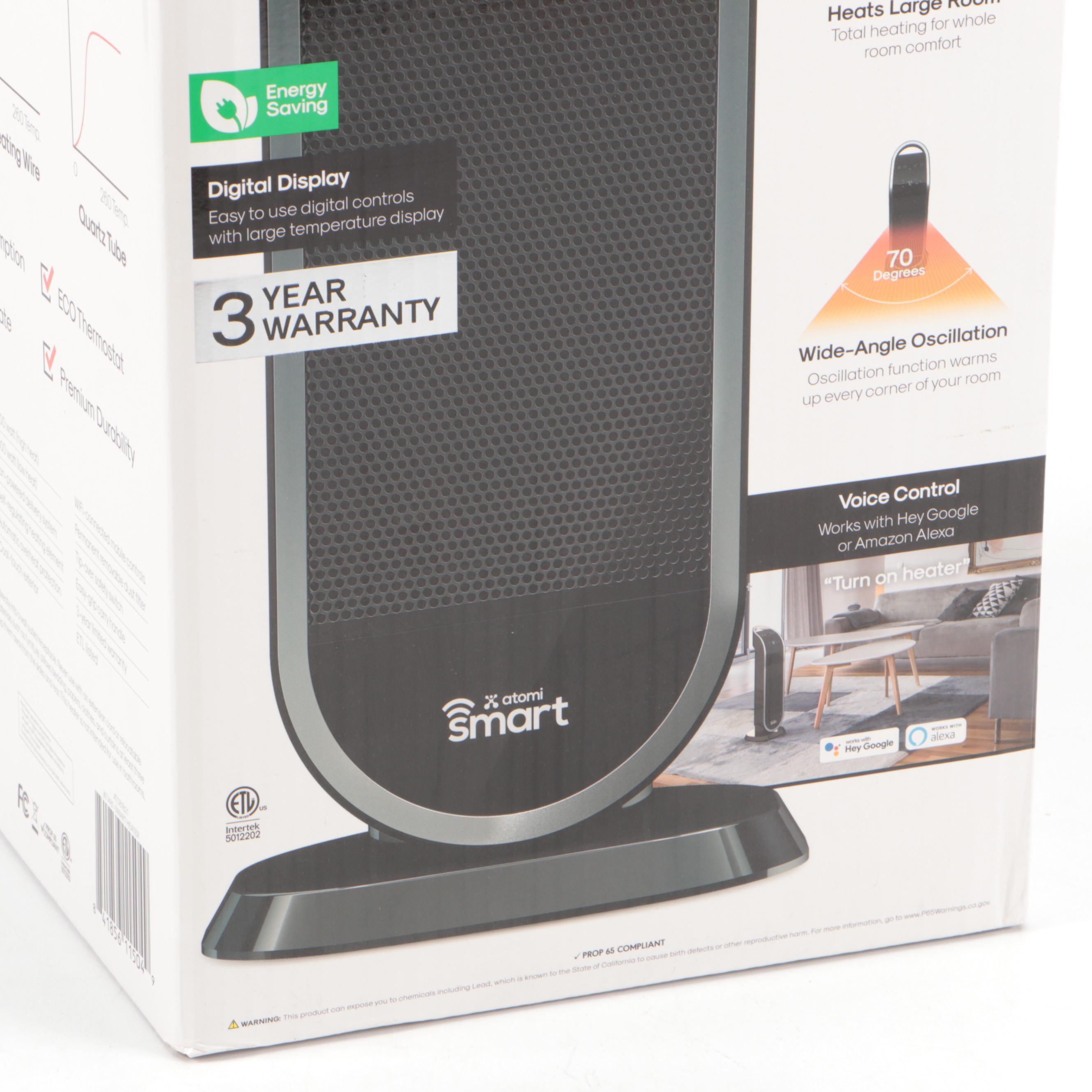 Atomi Comfort Smart Wifi Ceramic Tower Heater