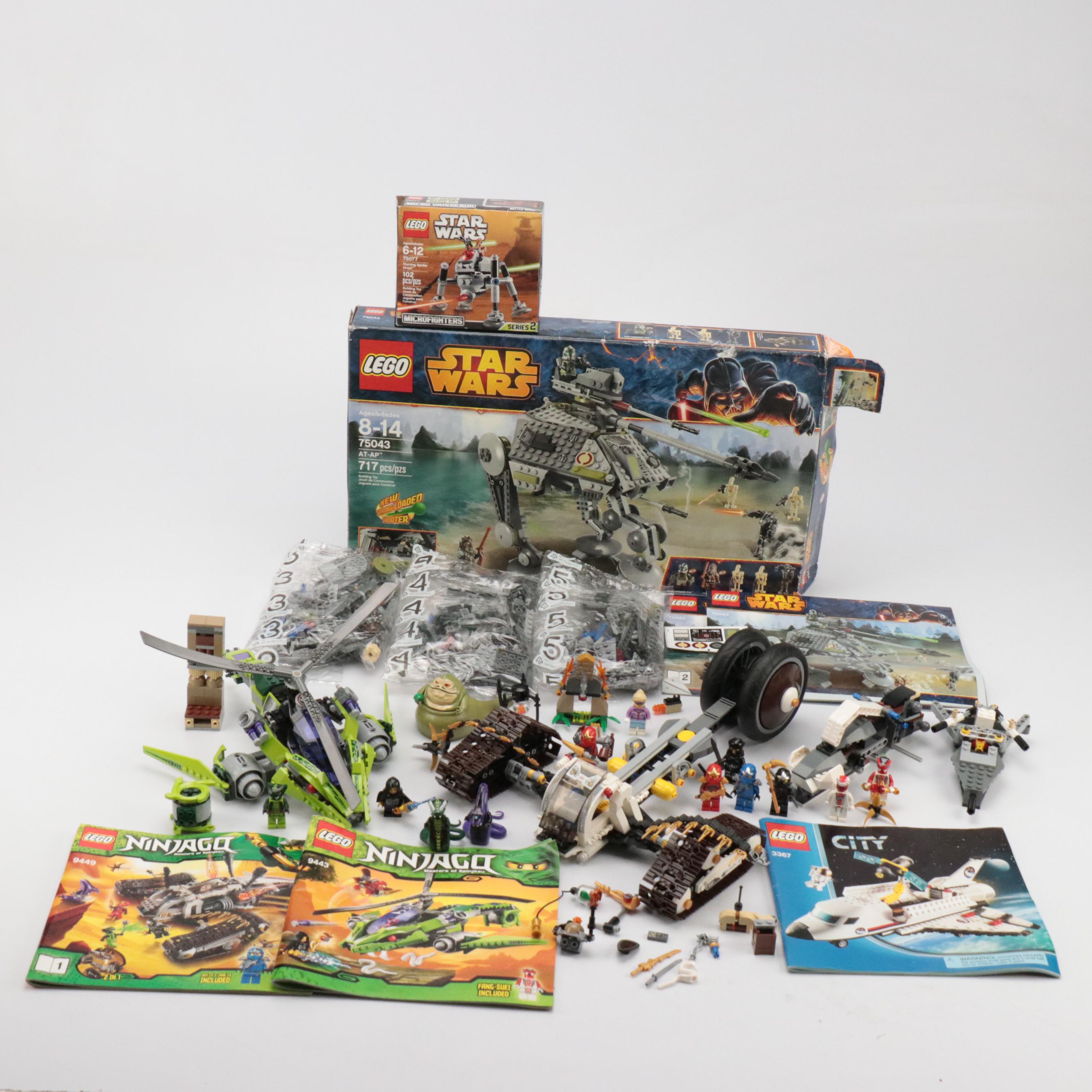 LEGO Star Wars AT-AP Set with Microfighters Series 2 Set, Ninjago Figures & More