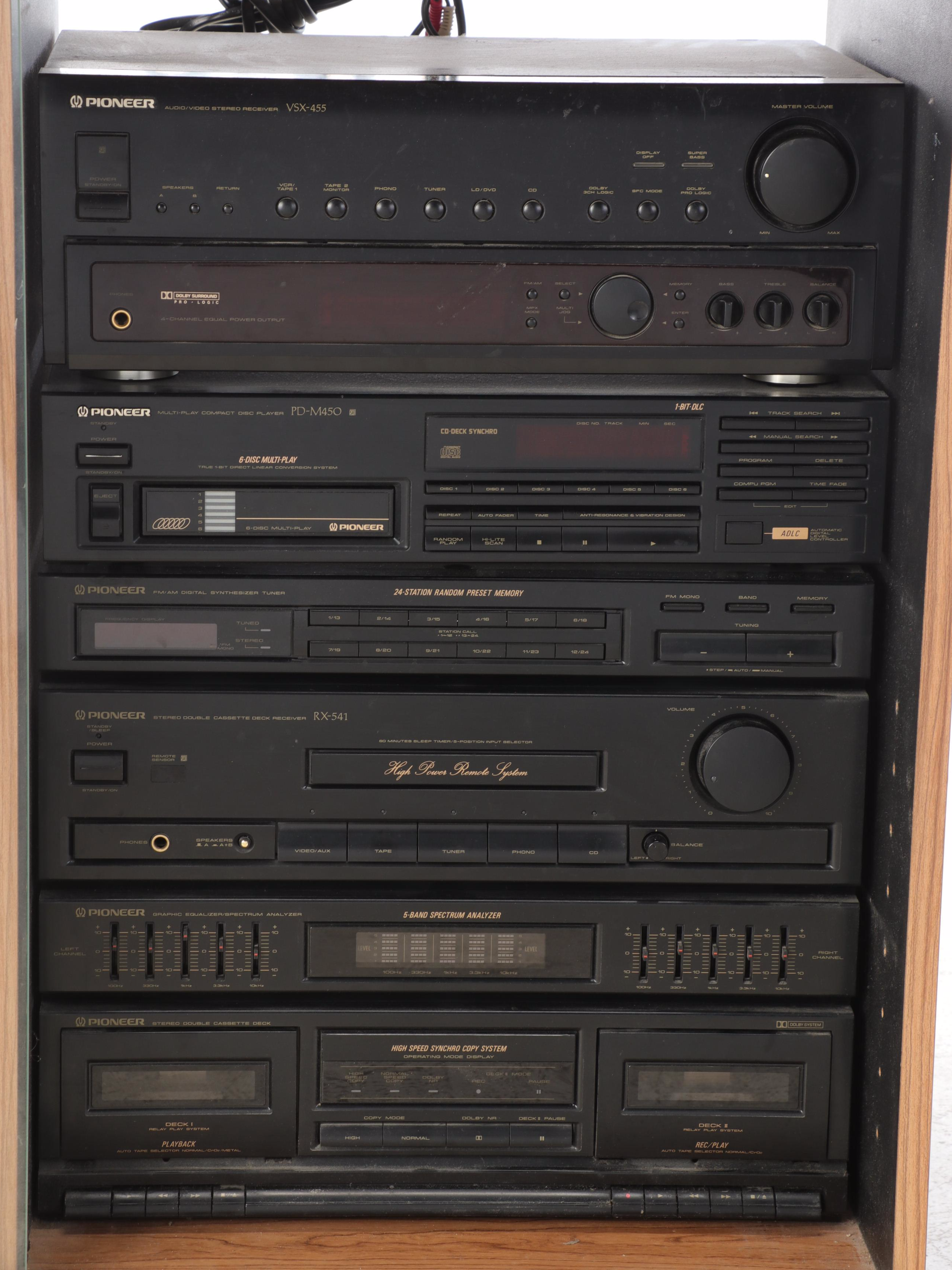 Pioneer Hi-Fi System w/. CD Player, Tape Deck, Receiver, More &  Loudspeakers
