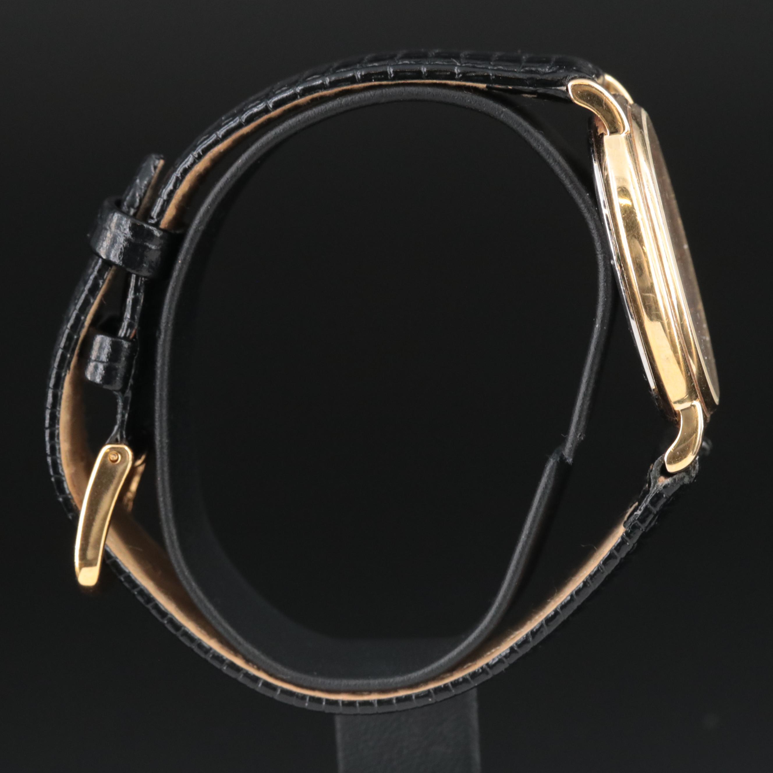 Movado Yellow Tone Quartz, Date Watch