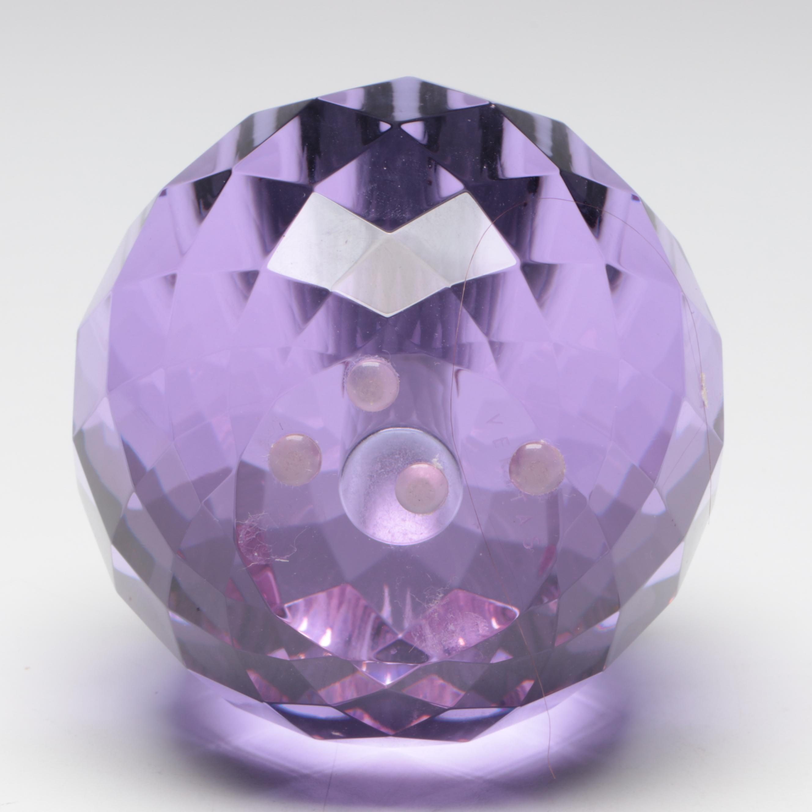 Art Glass Paperweights and Mats Jonasson Crystal Penguin Figurine