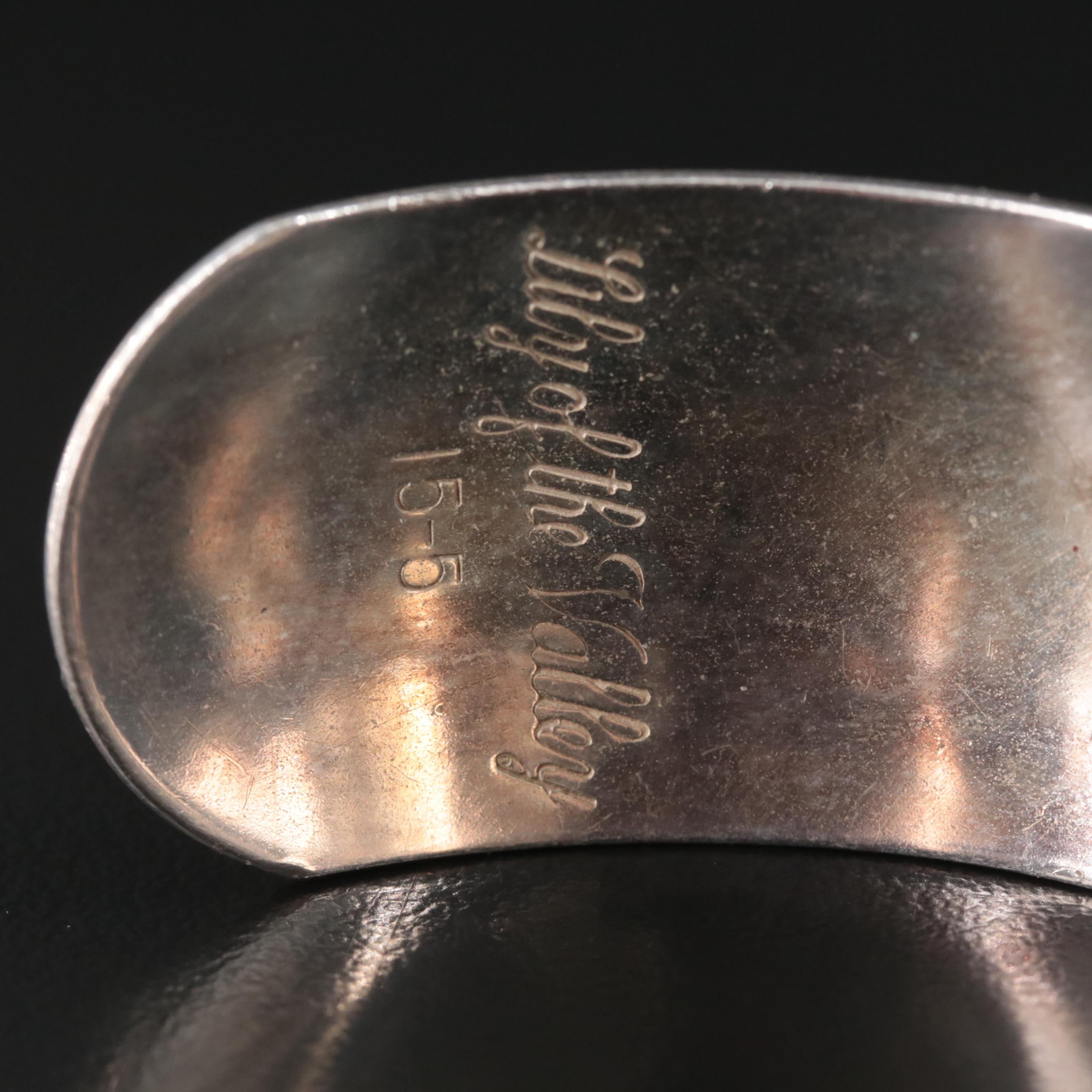 S. Kirk & Son Sterling Lily of the Valley Tanzanite Cuff