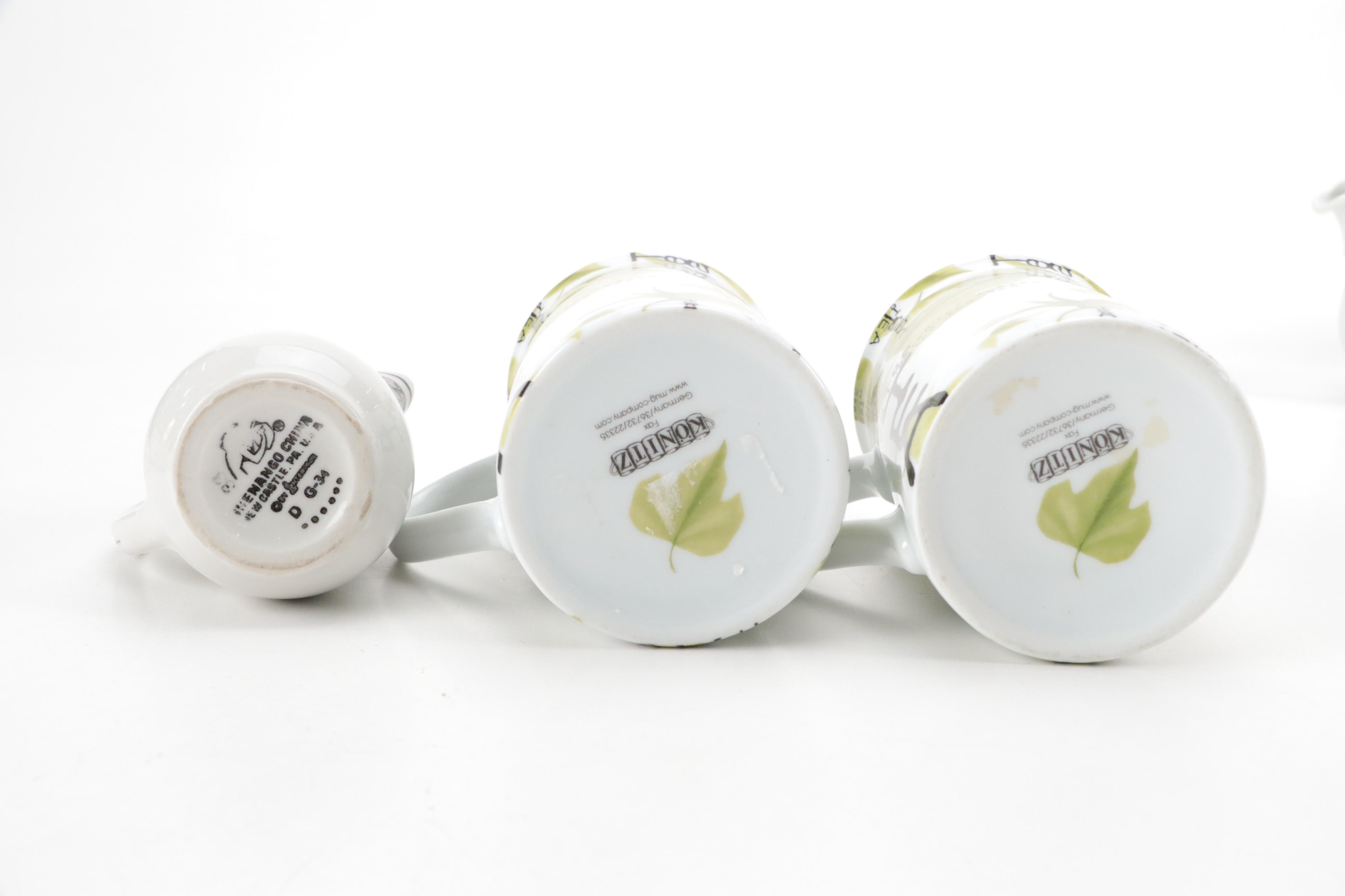 Wedgwood "Summer Dream Verde" Ceramic Coffee Pot with More Green Tea Serveware