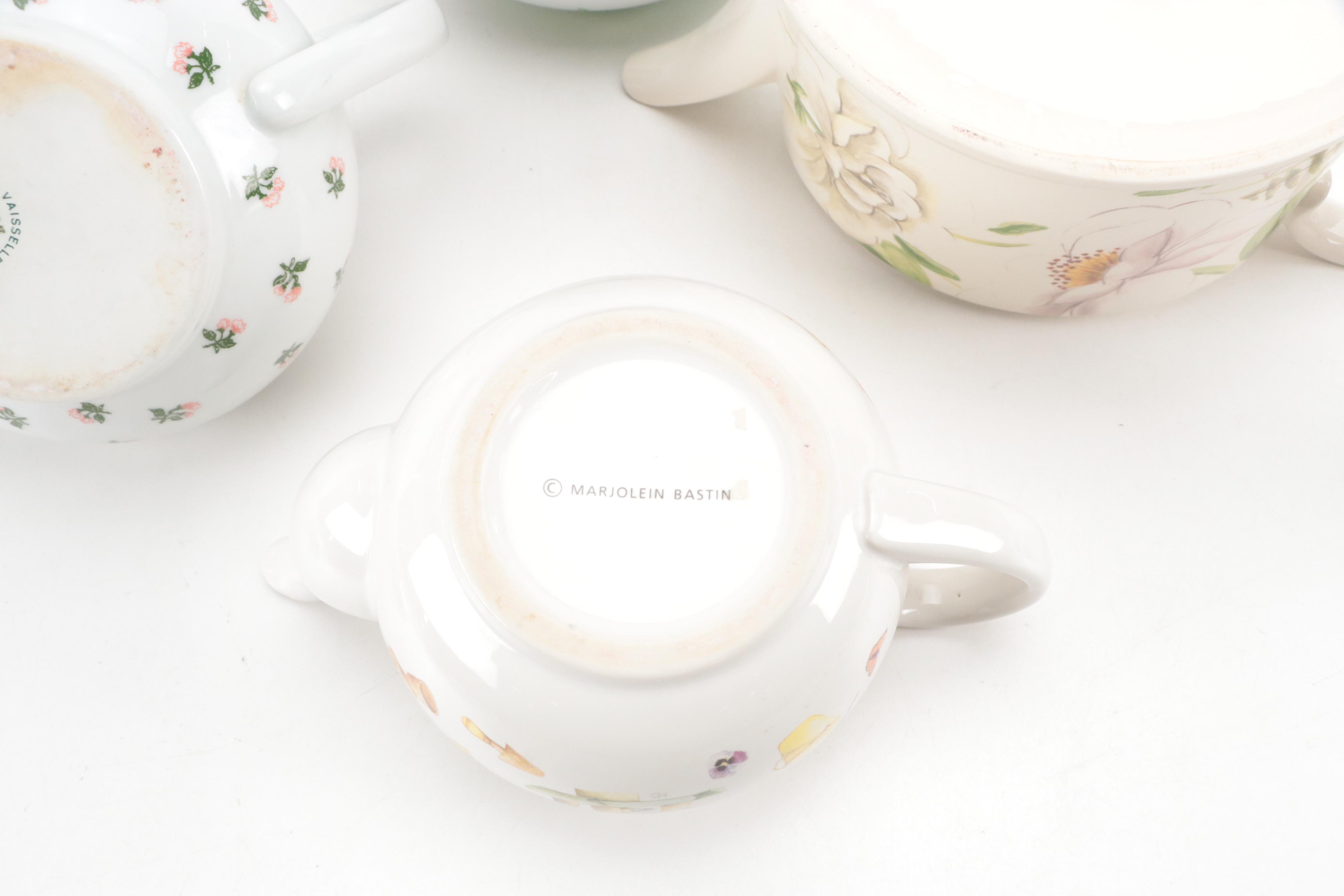 Wedgwood "Summer Dream Verde" Ceramic Coffee Pot with More Green Tea Serveware