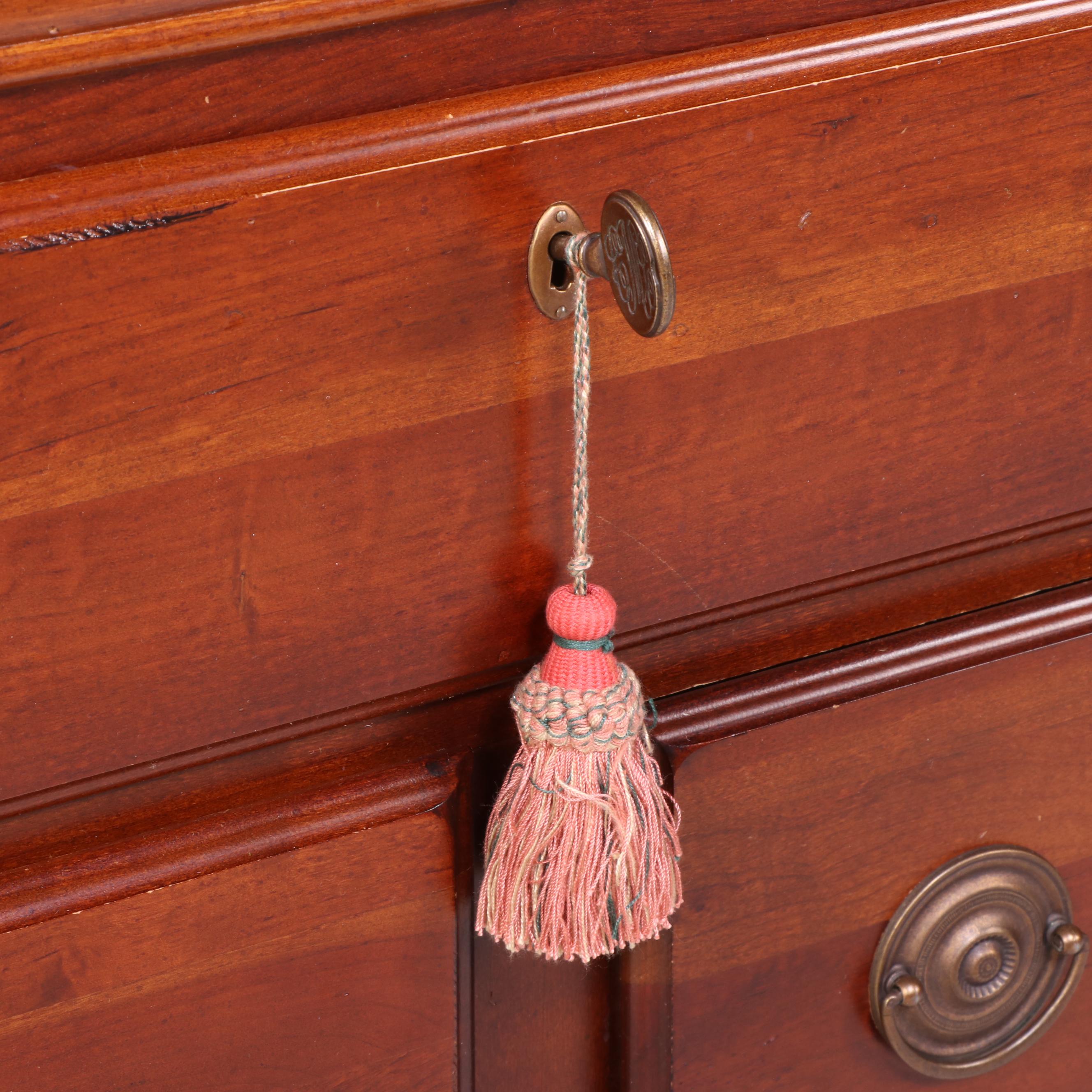 Chris Madden for Bassett Louis Philippe Style Cherrywood & Stone Top Dresser