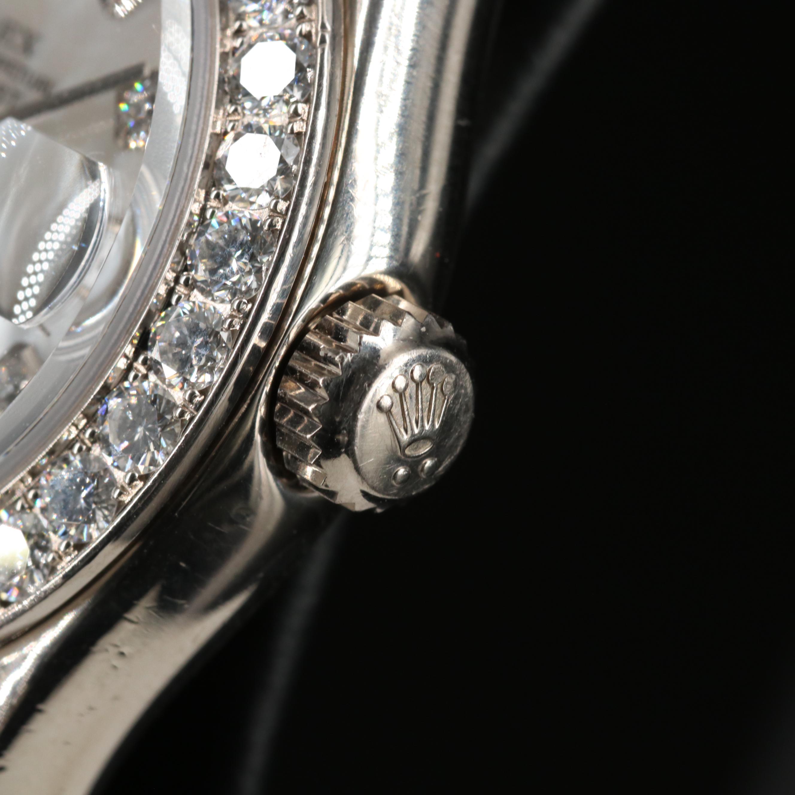 2000 Rolex Pearlmaster 1.54 CTW Factory Diamond Dial & Bezel 18K Gold Watch