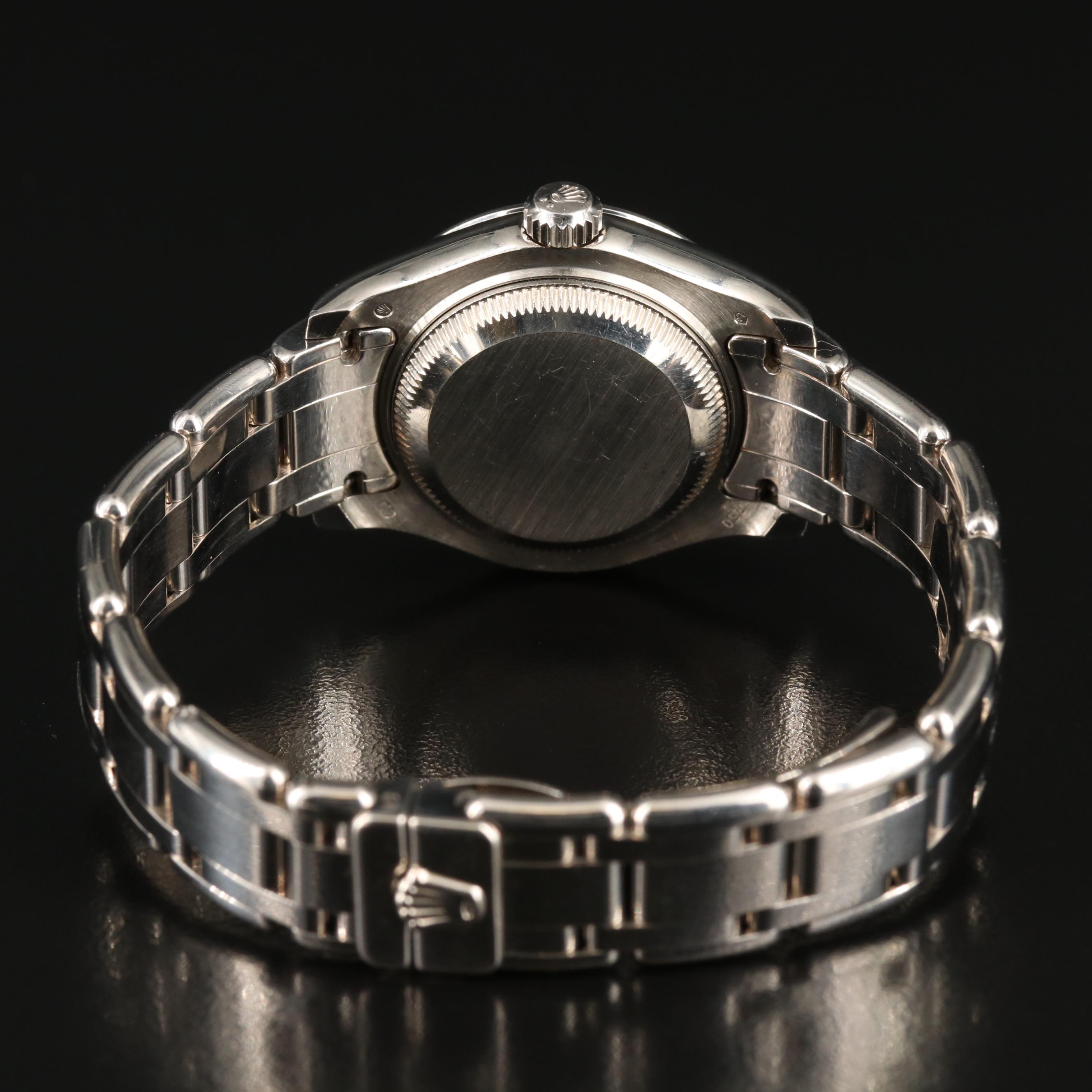 2000 Rolex Pearlmaster 1.54 CTW Factory Diamond Dial & Bezel 18K Gold Watch