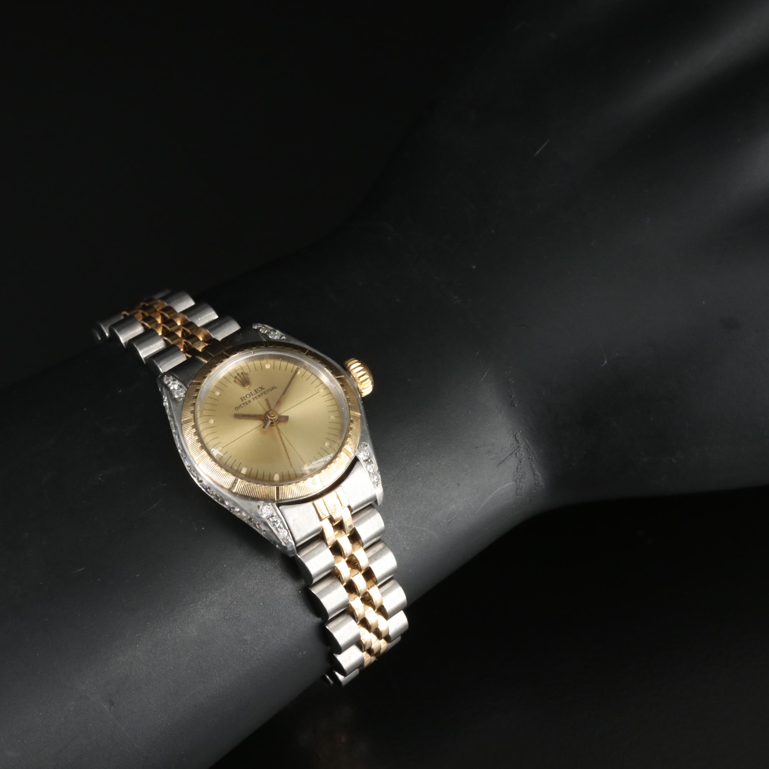 1981 Rolex Oyster Perpetual Zephyr Dial and Bezel Watch