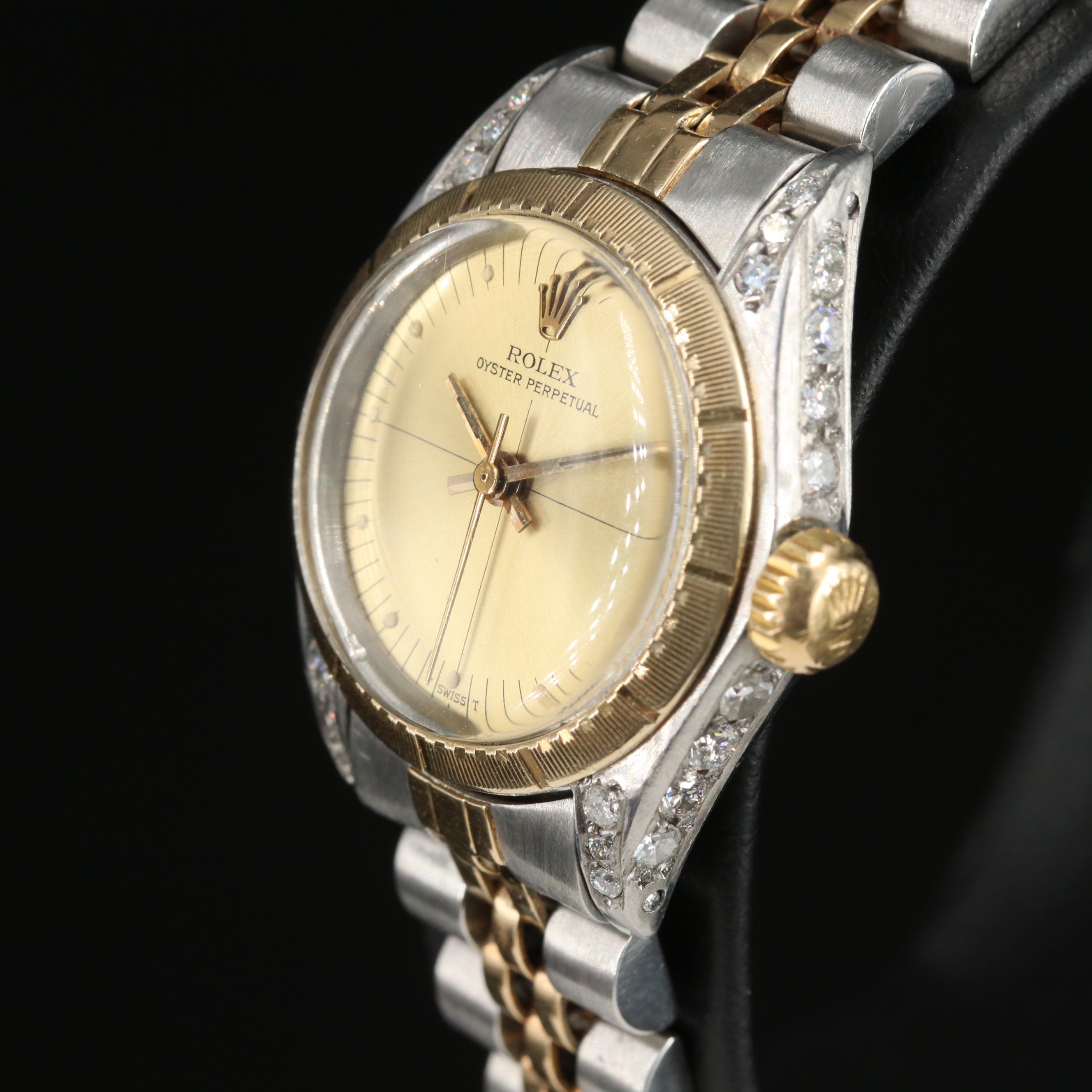 1981 Rolex Oyster Perpetual Zephyr Dial and Bezel Watch