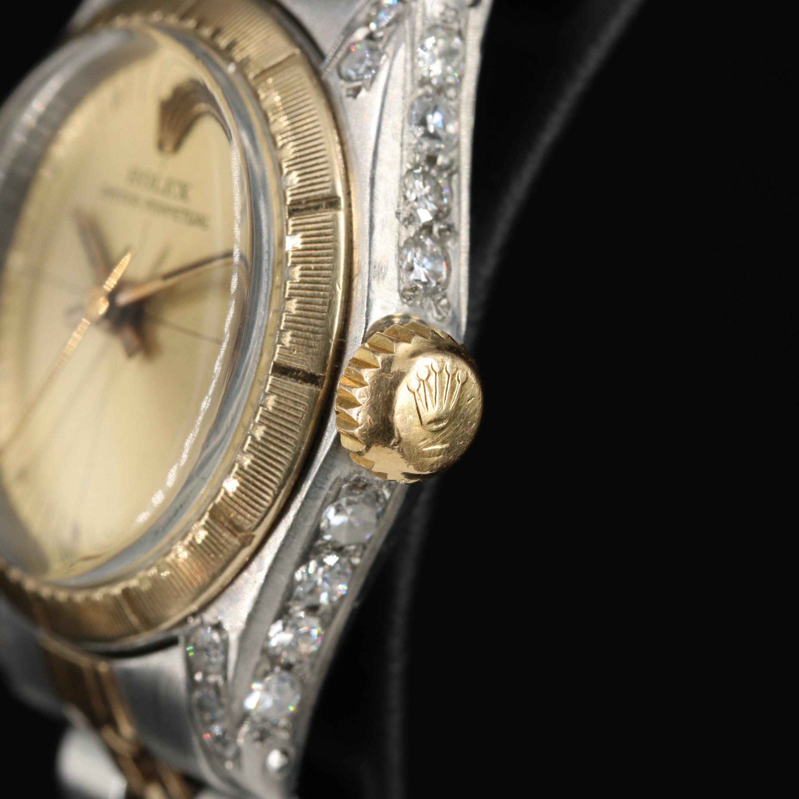 1981 Rolex Oyster Perpetual Zephyr Dial and Bezel Watch