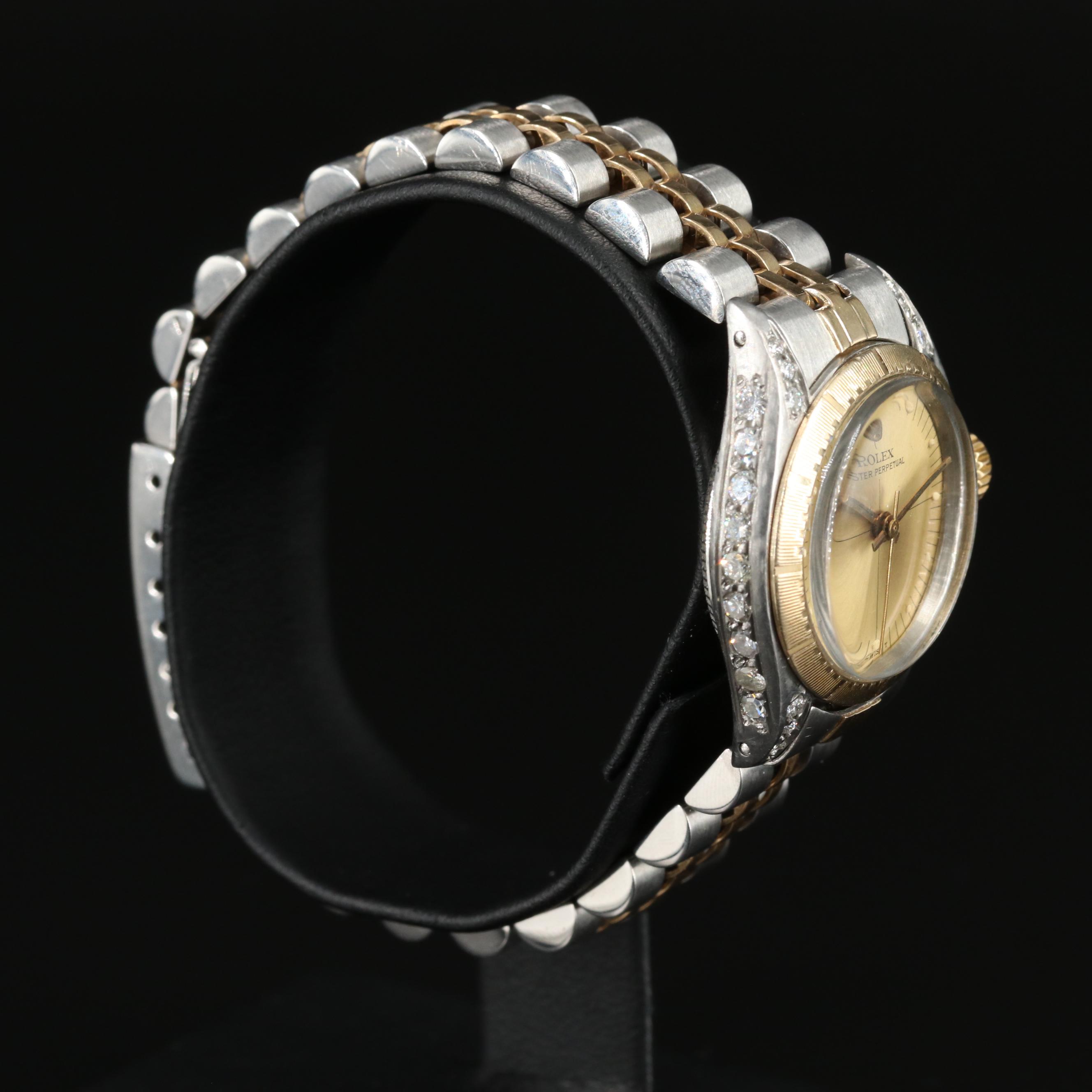 1981 Rolex Oyster Perpetual Zephyr Dial and Bezel Watch