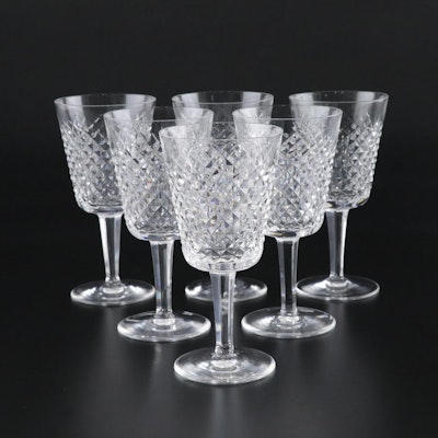 Waterford "Alana" Crystal Water Goblets, Set of Six