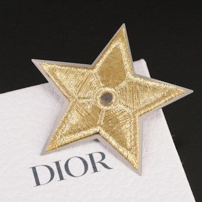 Dior Beauté Embroidered Star Lapel Pin