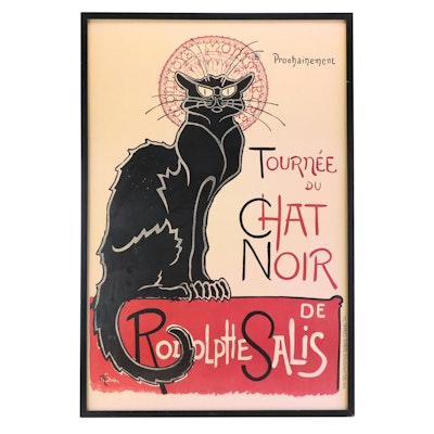 Offset Lithograph After Théophile Alexandre Steinlen "Tournée du Chat Noir"