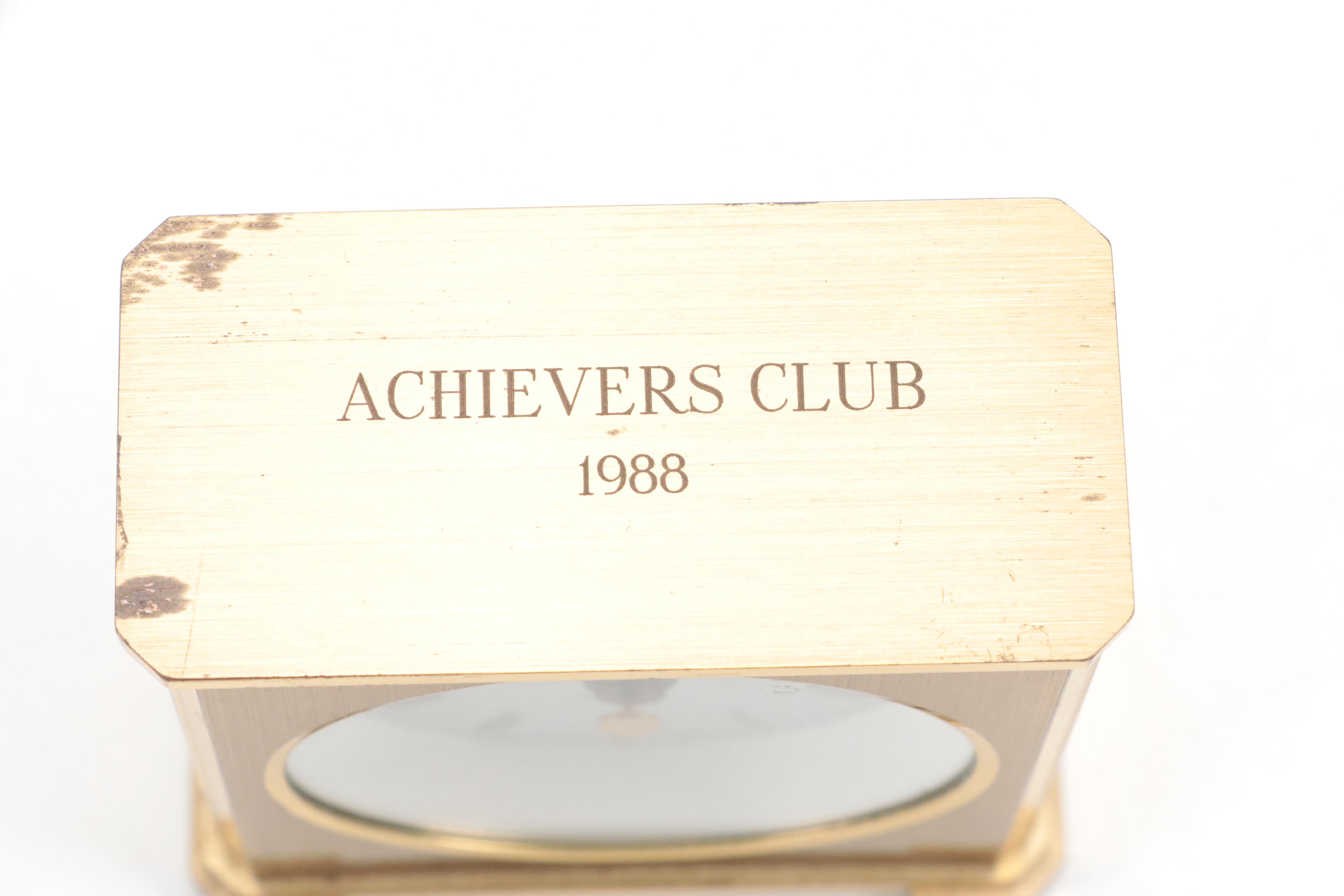 Tiffany & Co. Brass Desk Clock