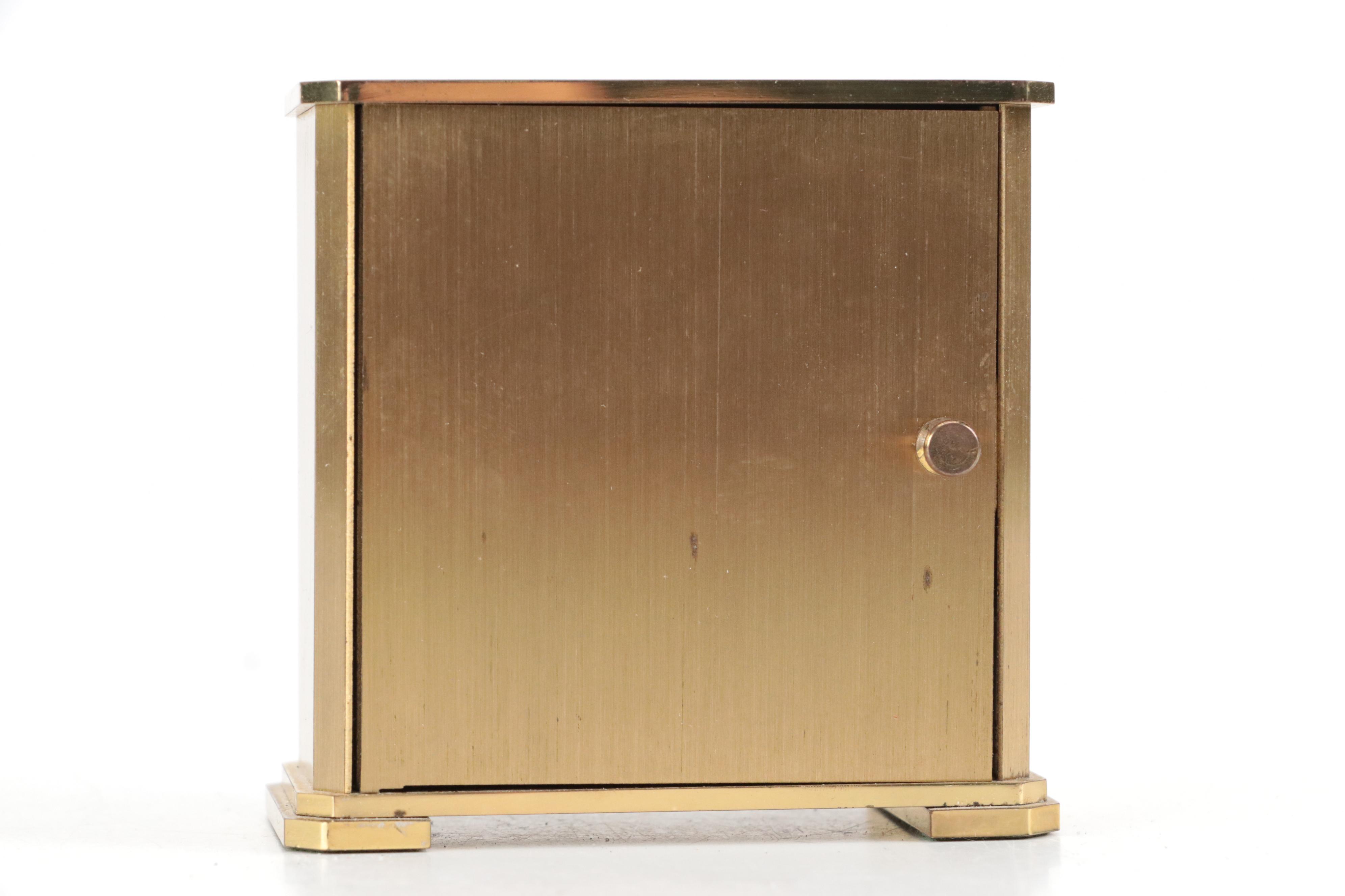 Tiffany & Co. Brass Desk Clock