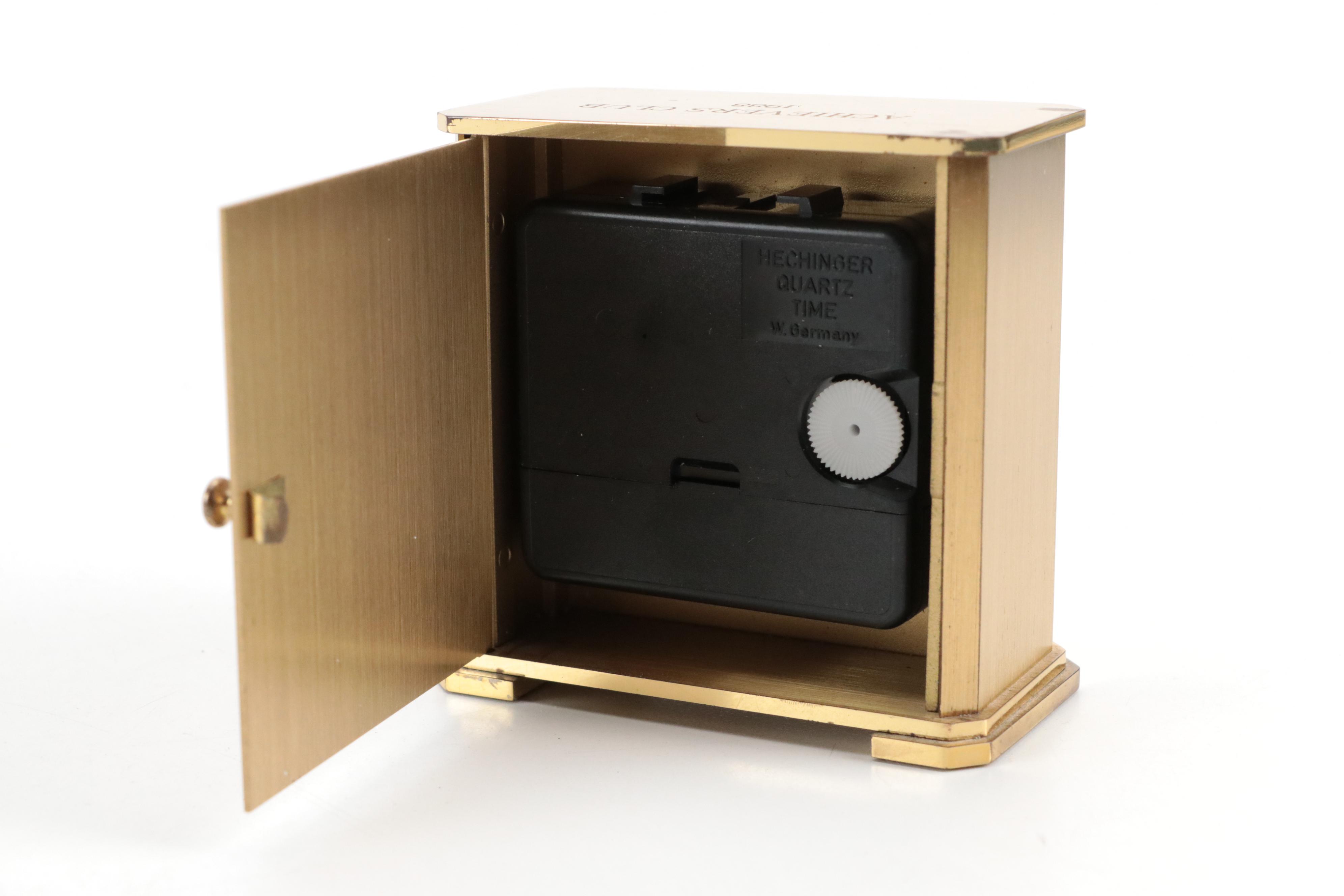 Tiffany & Co. Brass Desk Clock