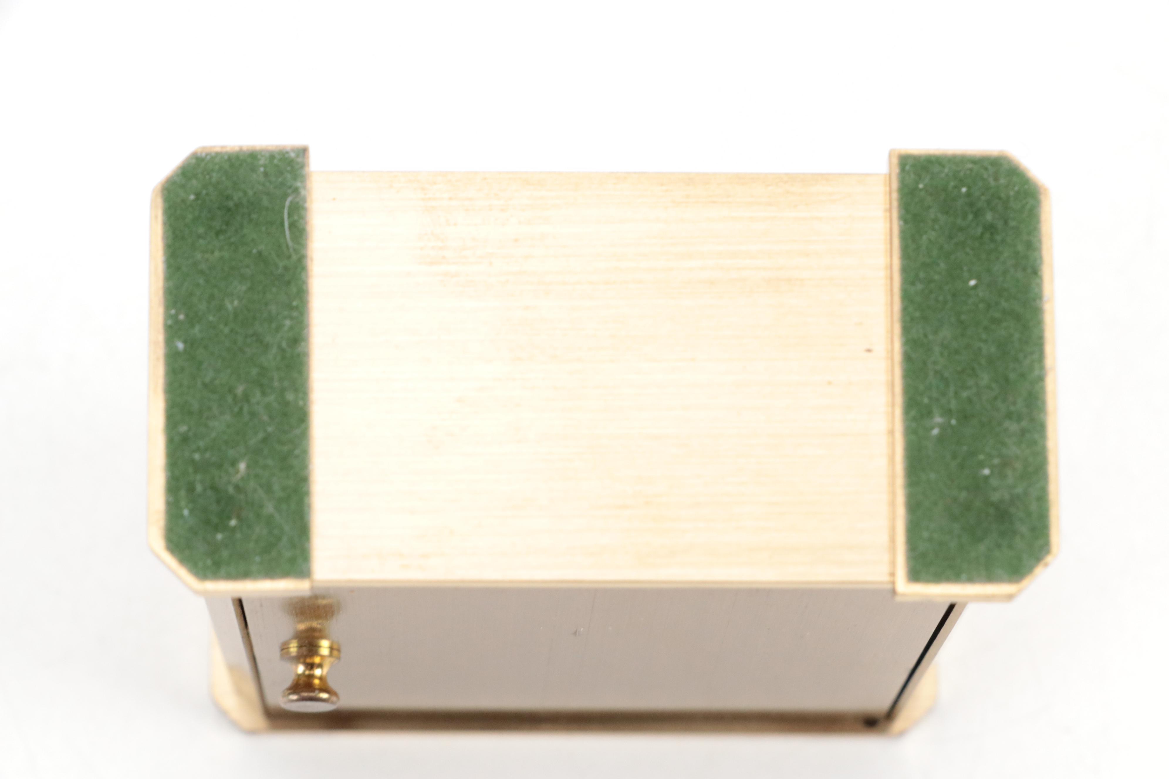 Tiffany & Co. Brass Desk Clock