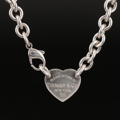 Tiffany & Co. Sterling Return to Tiffany Heart Tag Necklace