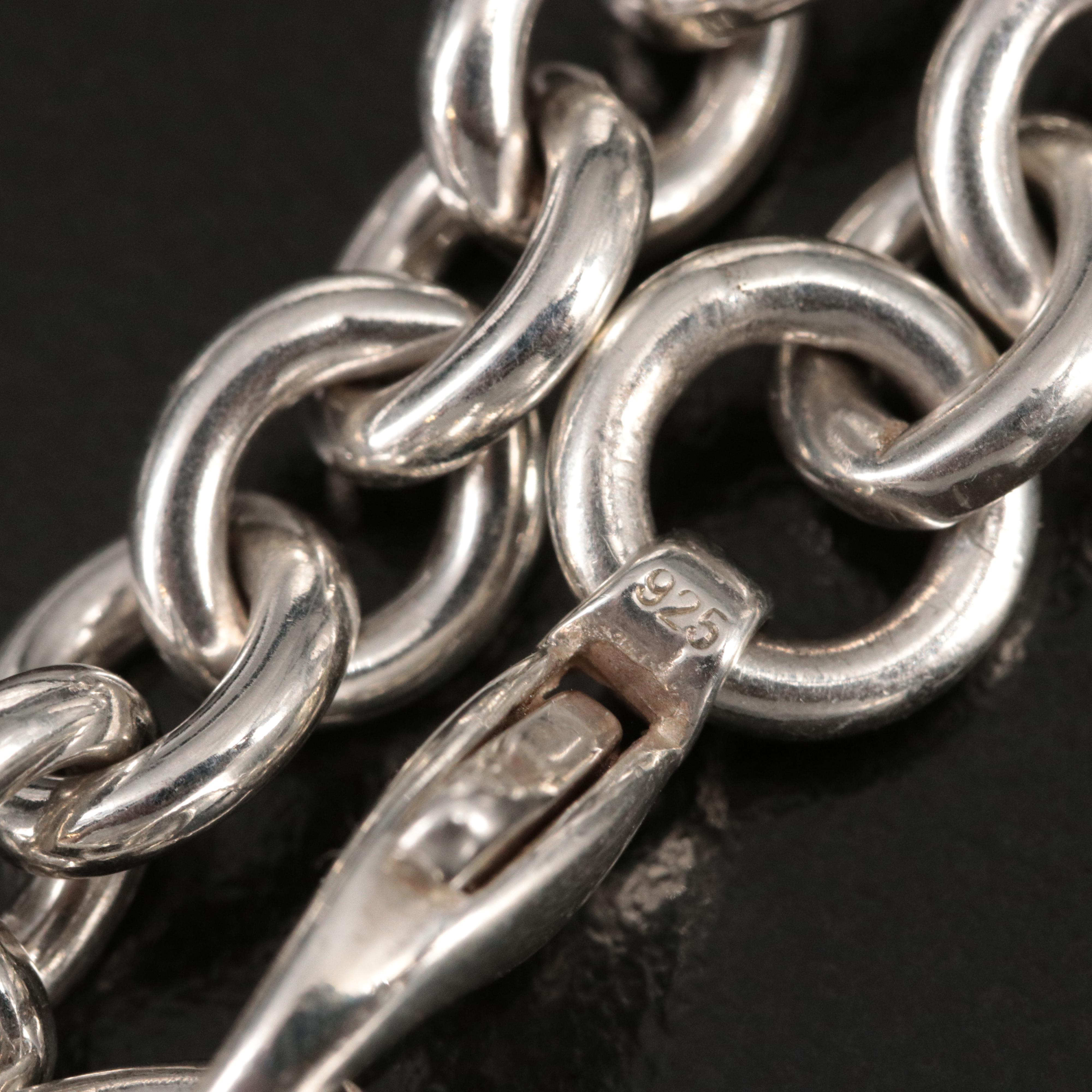 Tiffay & Co. Sterling "Return to Tiffany" Oval Tag Necklace