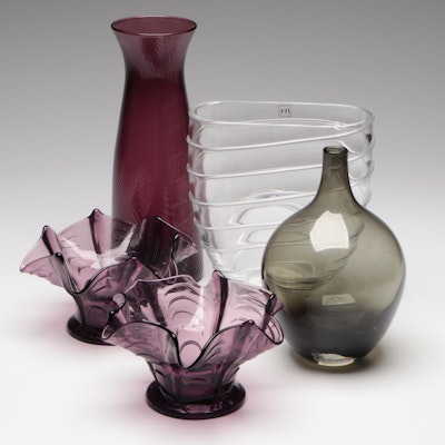 Selezione with Other Glass Vases and Bowls