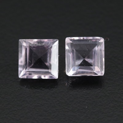 Loose 5.30 CTW Matched Pair of Amethyst