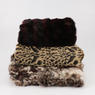 Charter Club, Donna Salyer's, and Other Faux Fur Throw Blankets