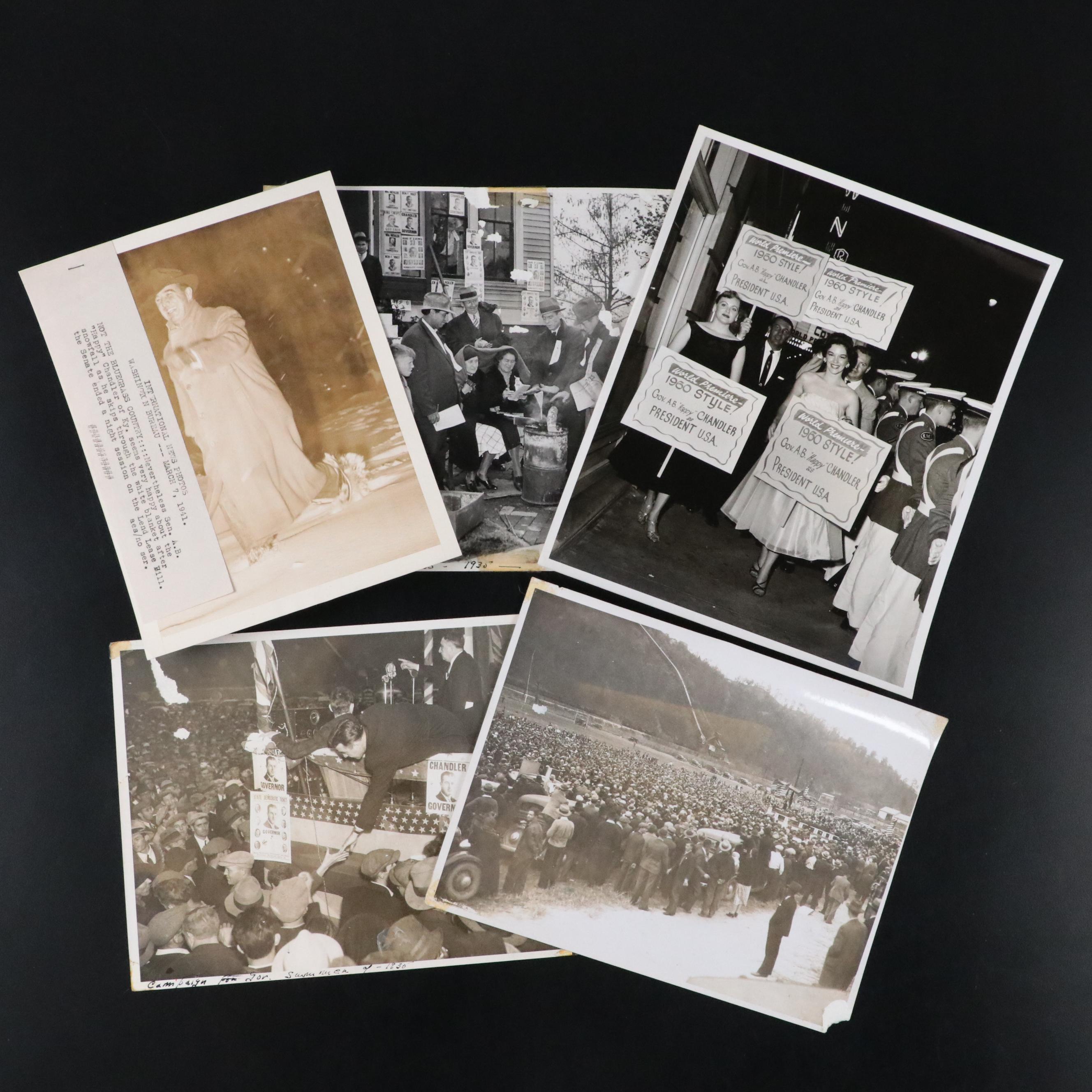 Photos of A. B. "Happy" Chandler's Governor and Presidential Campaigns and More