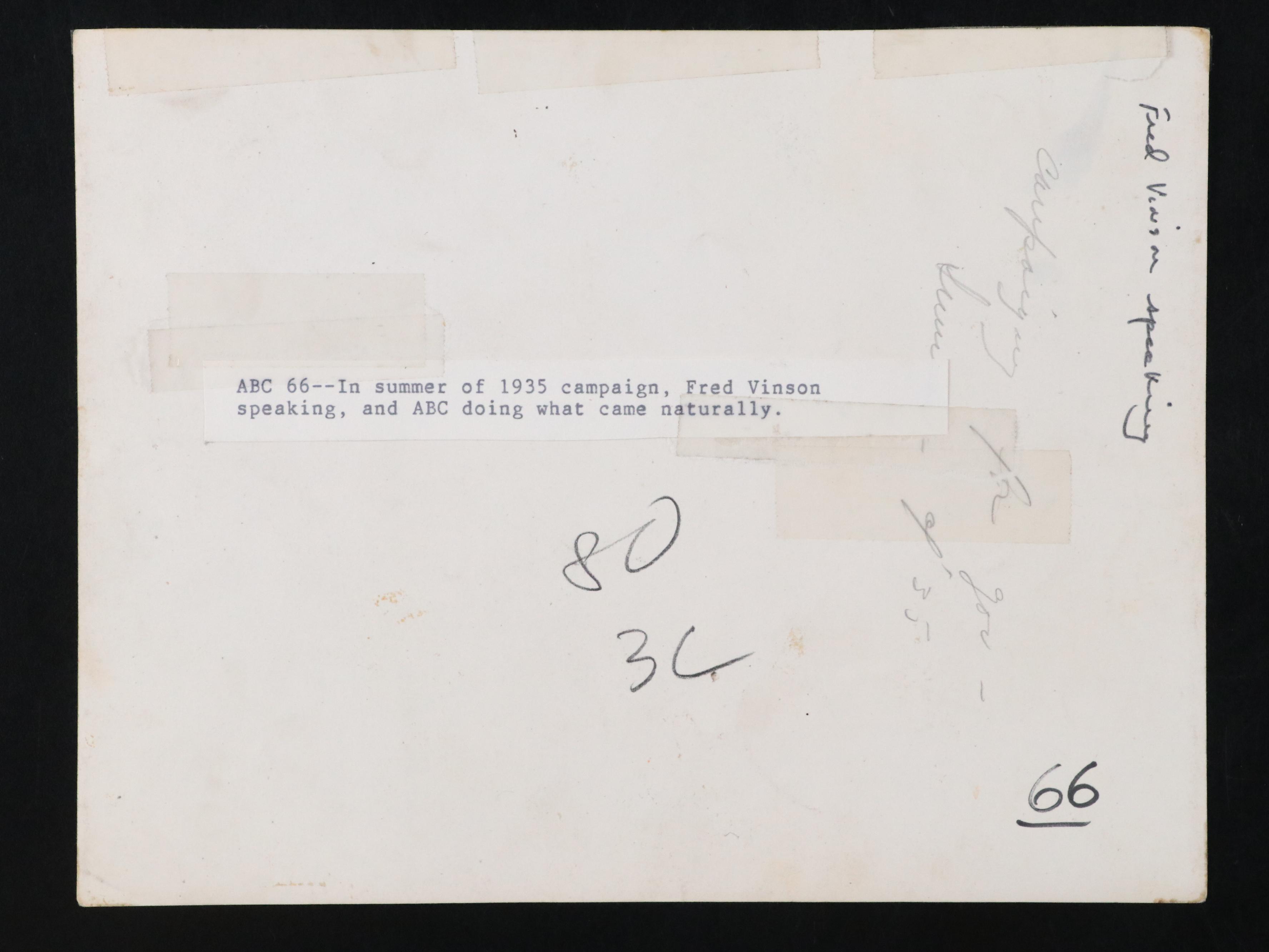 Photos of A. B. "Happy" Chandler's Governor and Presidential Campaigns and More