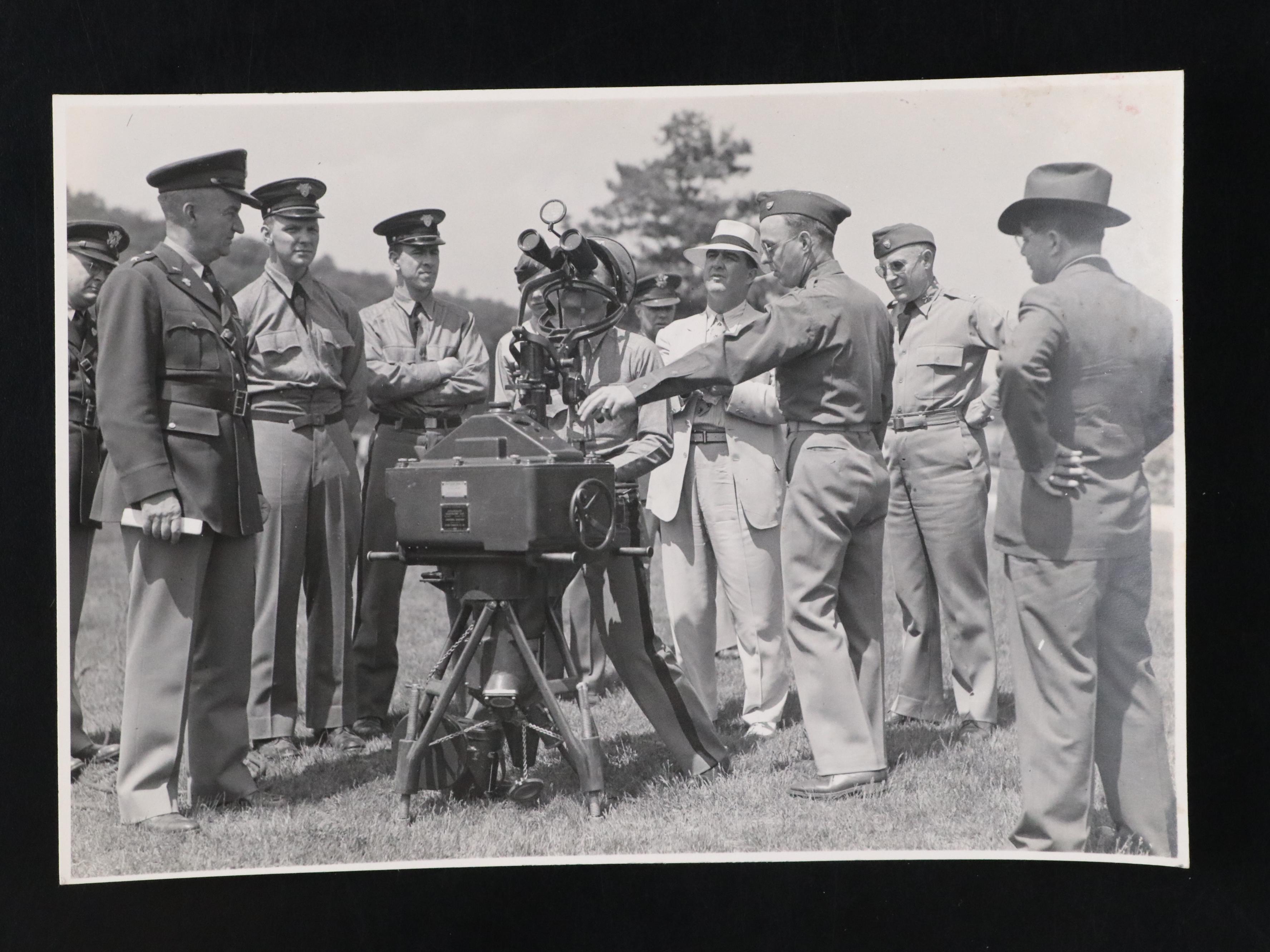Photos of A. B. "Happy" Chandler Inspecting U.S. Military Equipment, Mid-20th C.