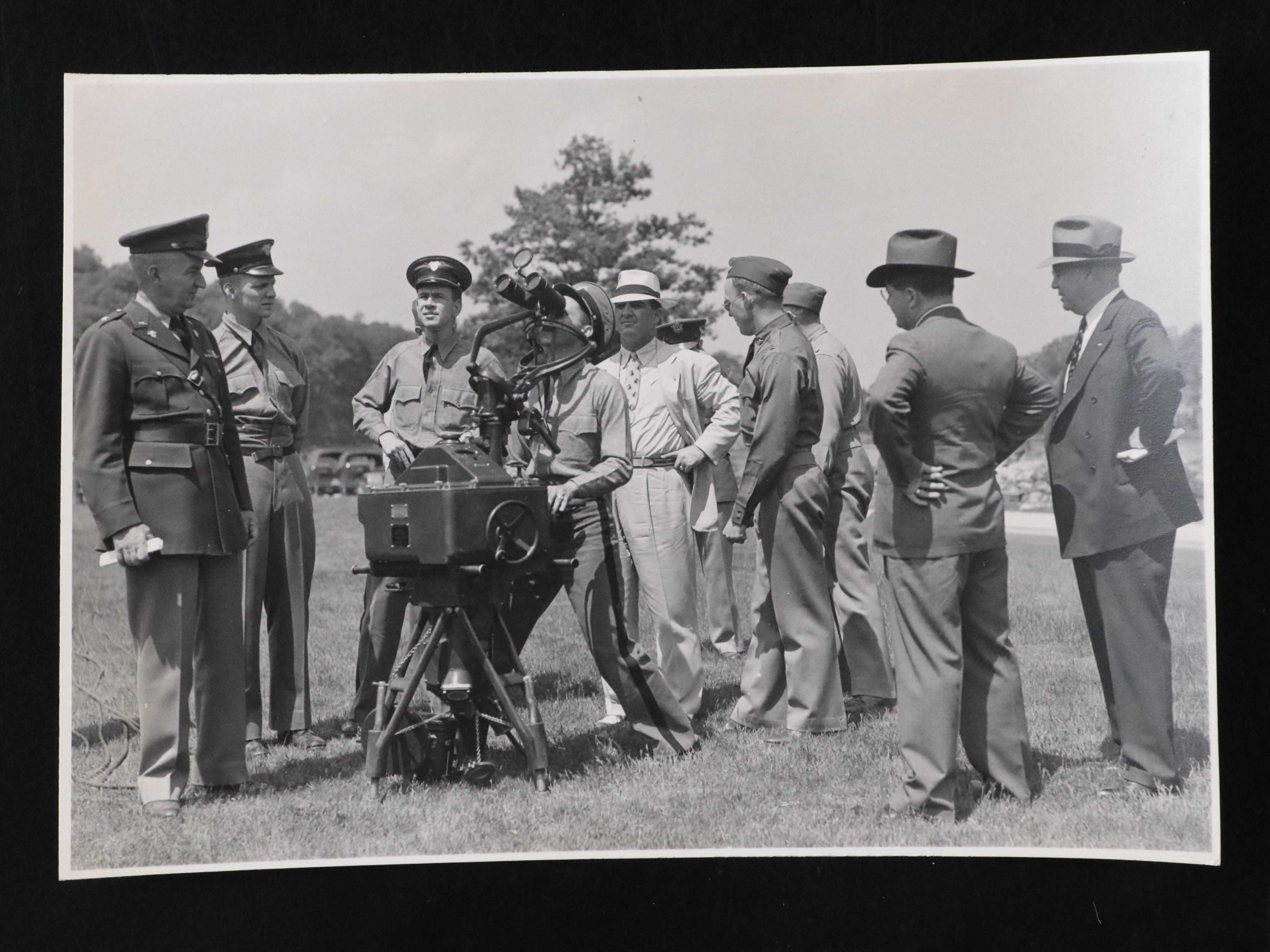 Photos of A. B. "Happy" Chandler Inspecting U.S. Military Equipment, Mid-20th C.
