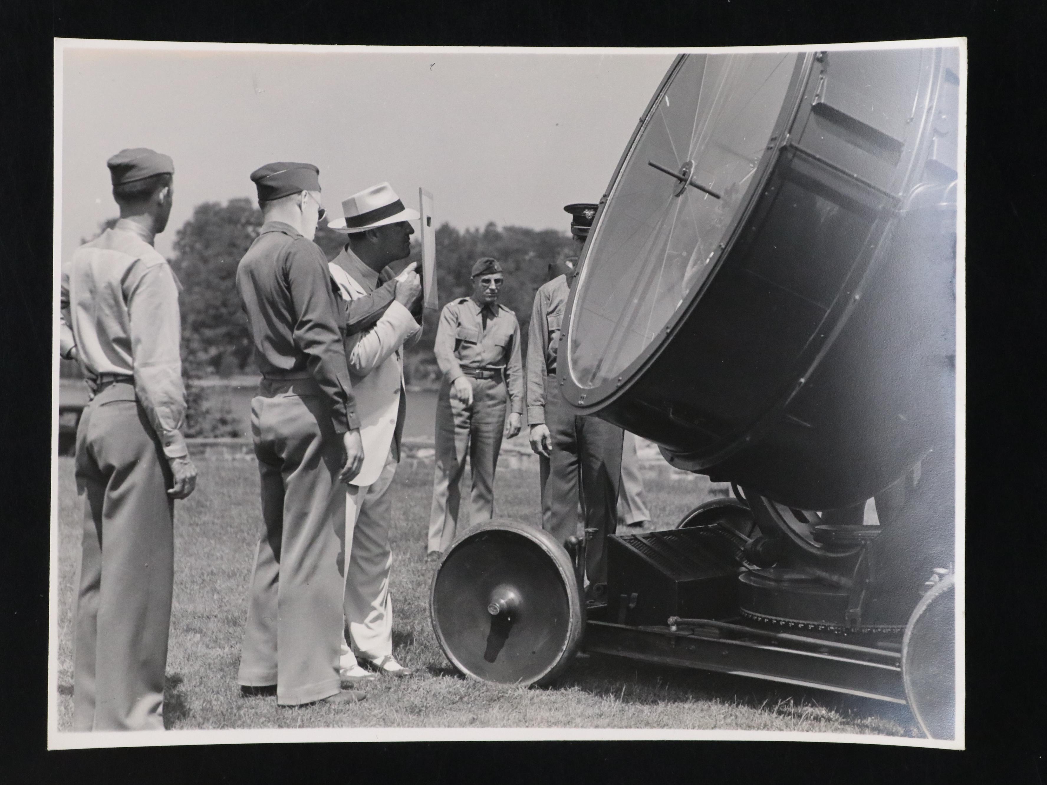 Photos of A. B. "Happy" Chandler Inspecting U.S. Military Equipment, Mid-20th C.