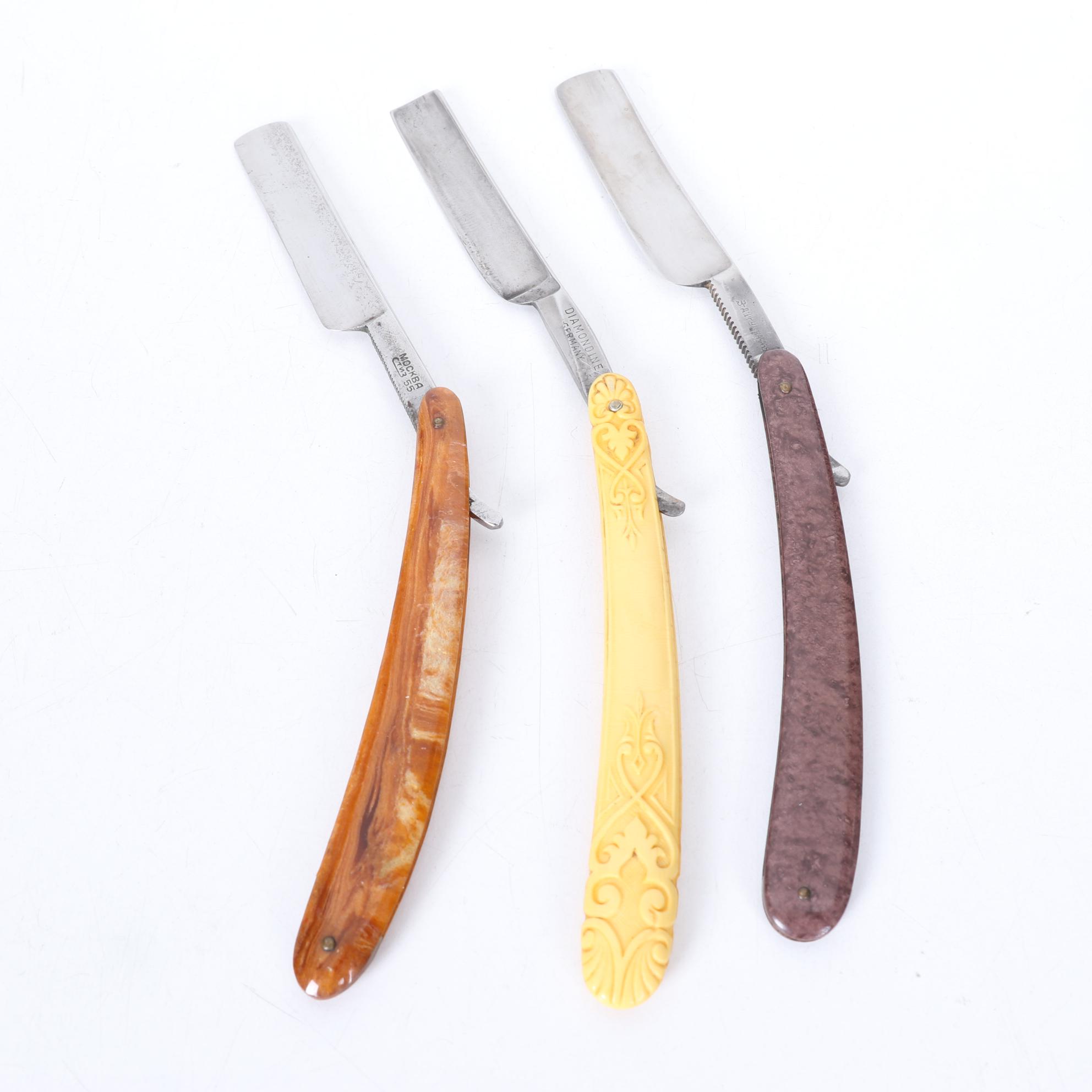 International Straight Razor Collection with Strops