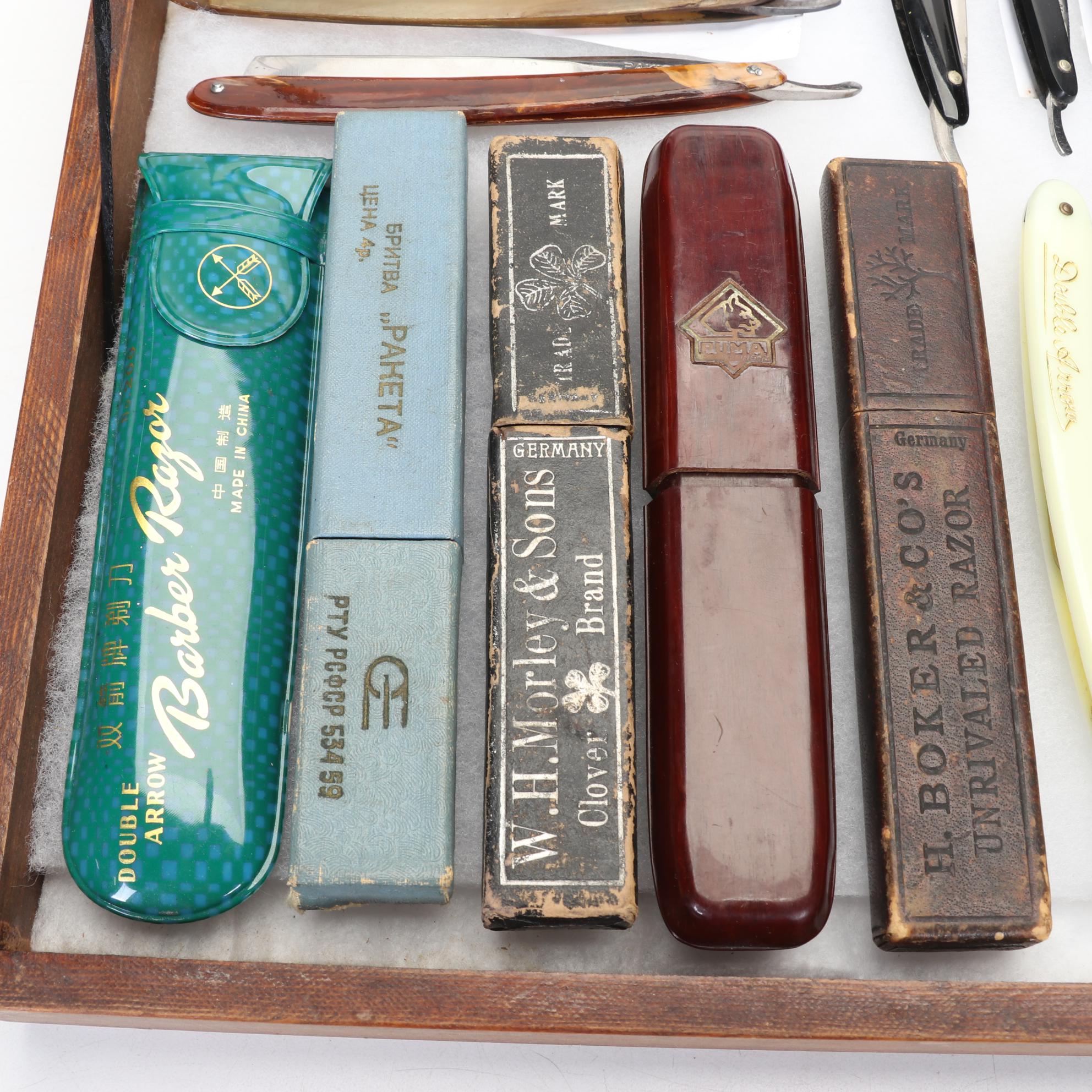 International Straight Razor Collection with Strops