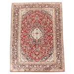 8'5 x 11'4 Hand-Knotted Persian Kashan Area Rug