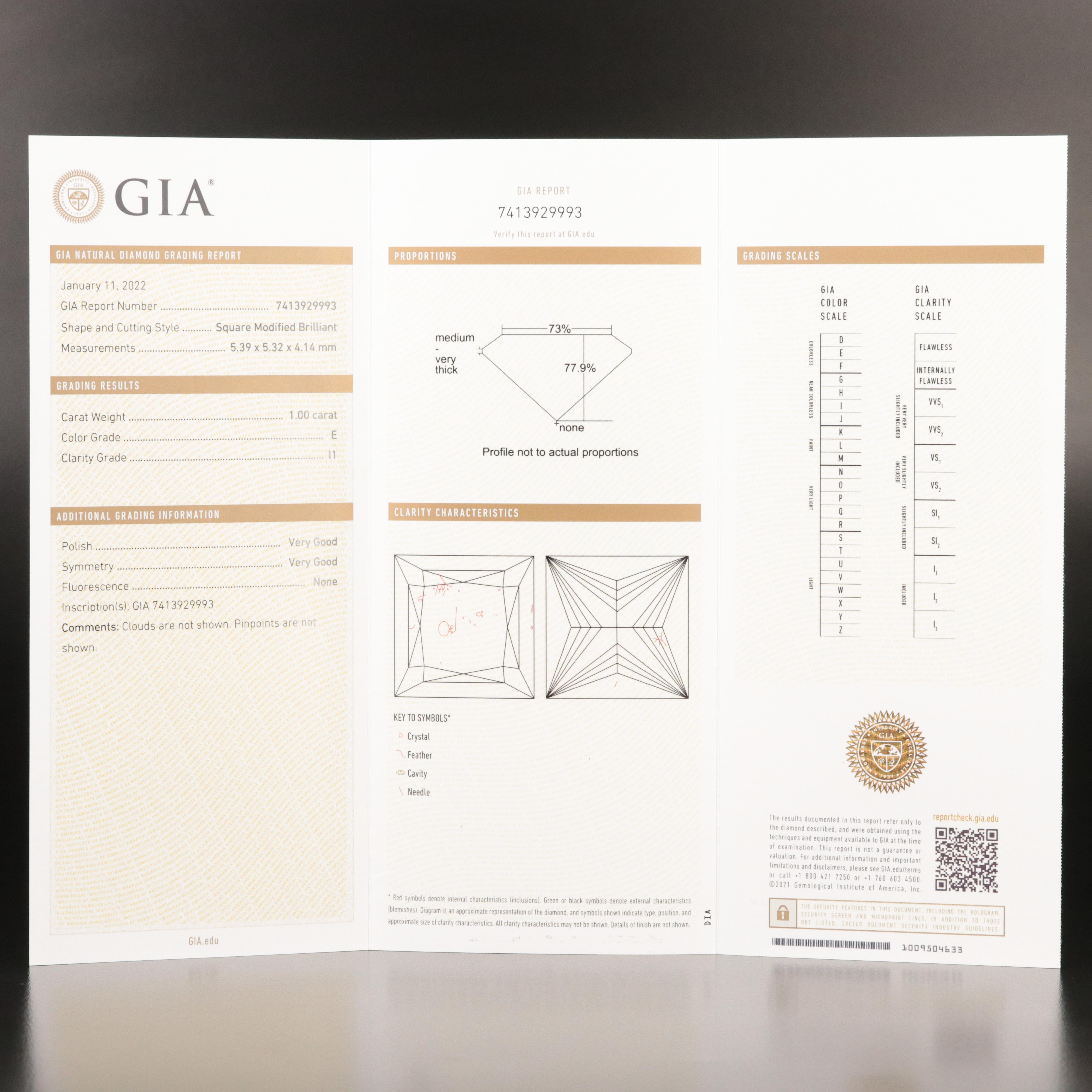 Platinum 2.00 CTW Diamond Stud Earrings with GIA Reports