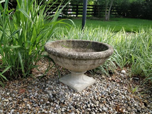 Concrete Urn Footed Outdoor Planter