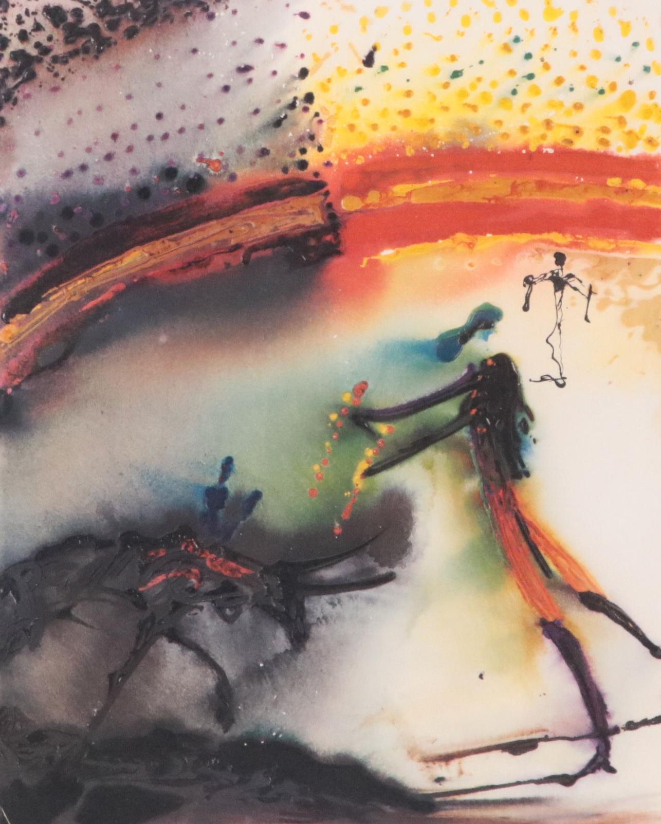 Salvador Dalí Embossed Collotype "Tauromachie (Bullfight II) #4"