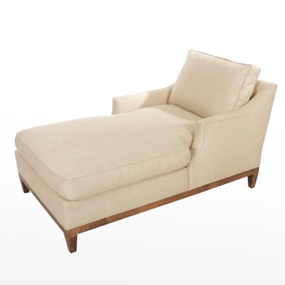Upholstered Chaise Lounge, 21st Century