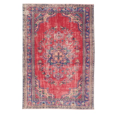 5'10 x 8'7 Hand-Knotted Turkish Oushak Area Rug
