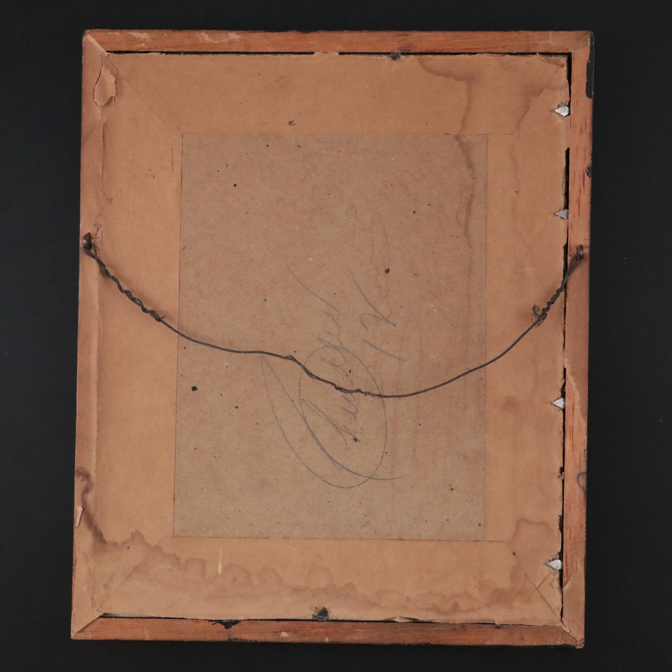 J. Edgar Hoover Signed Sketch by Paul Frehm, 1942