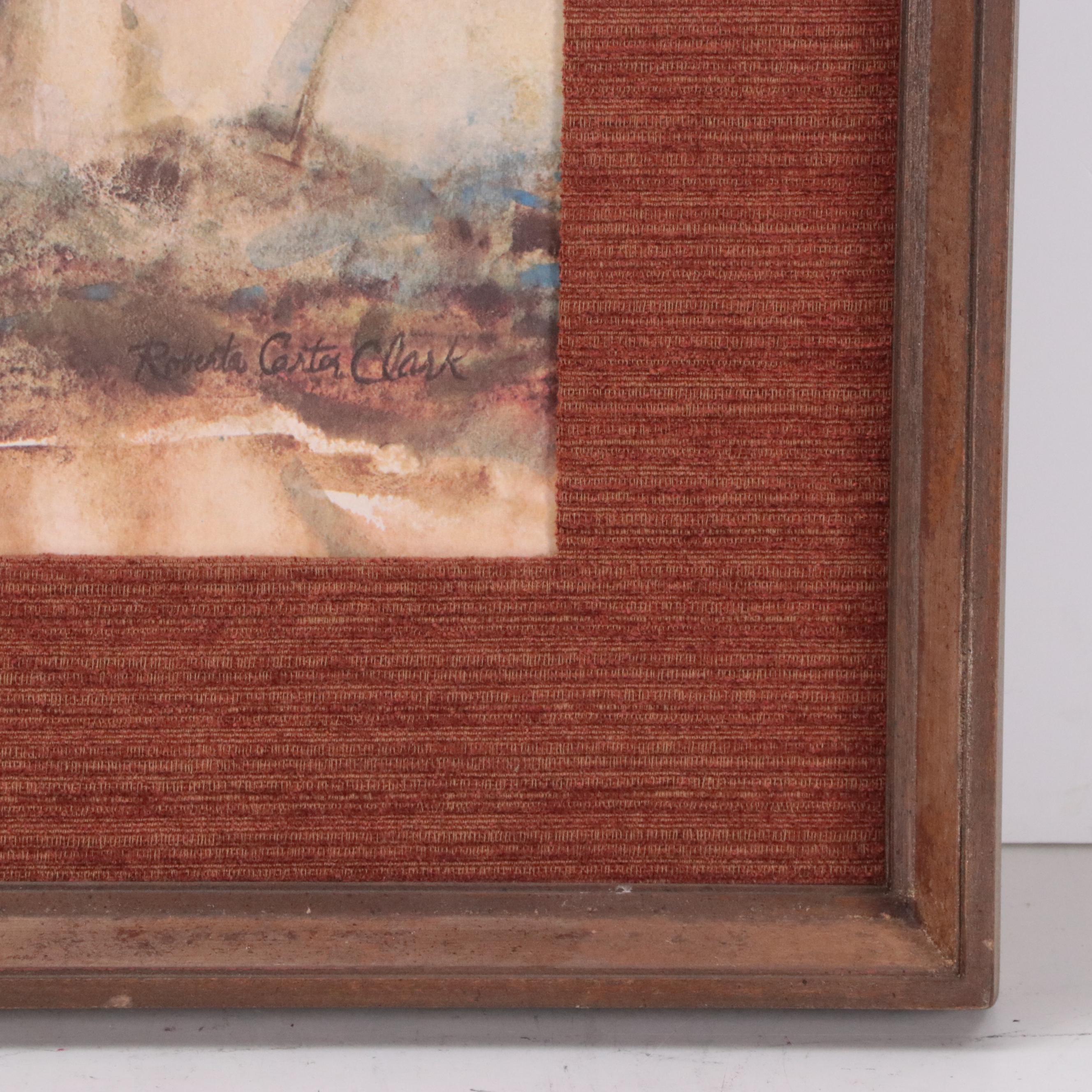 Offset Lithograph After Roberta Clark "Shadowy Grove"