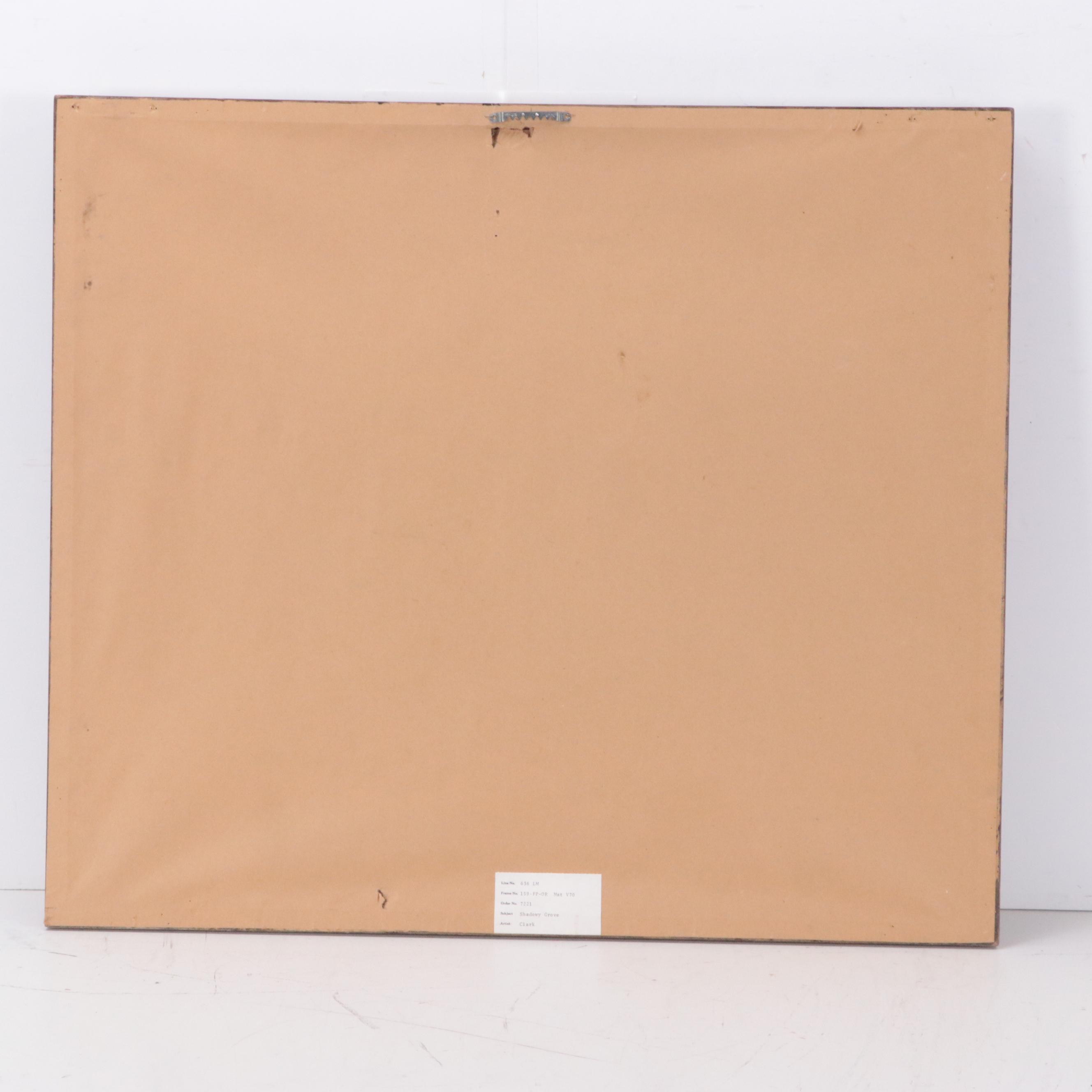 Offset Lithograph After Roberta Clark "Shadowy Grove"