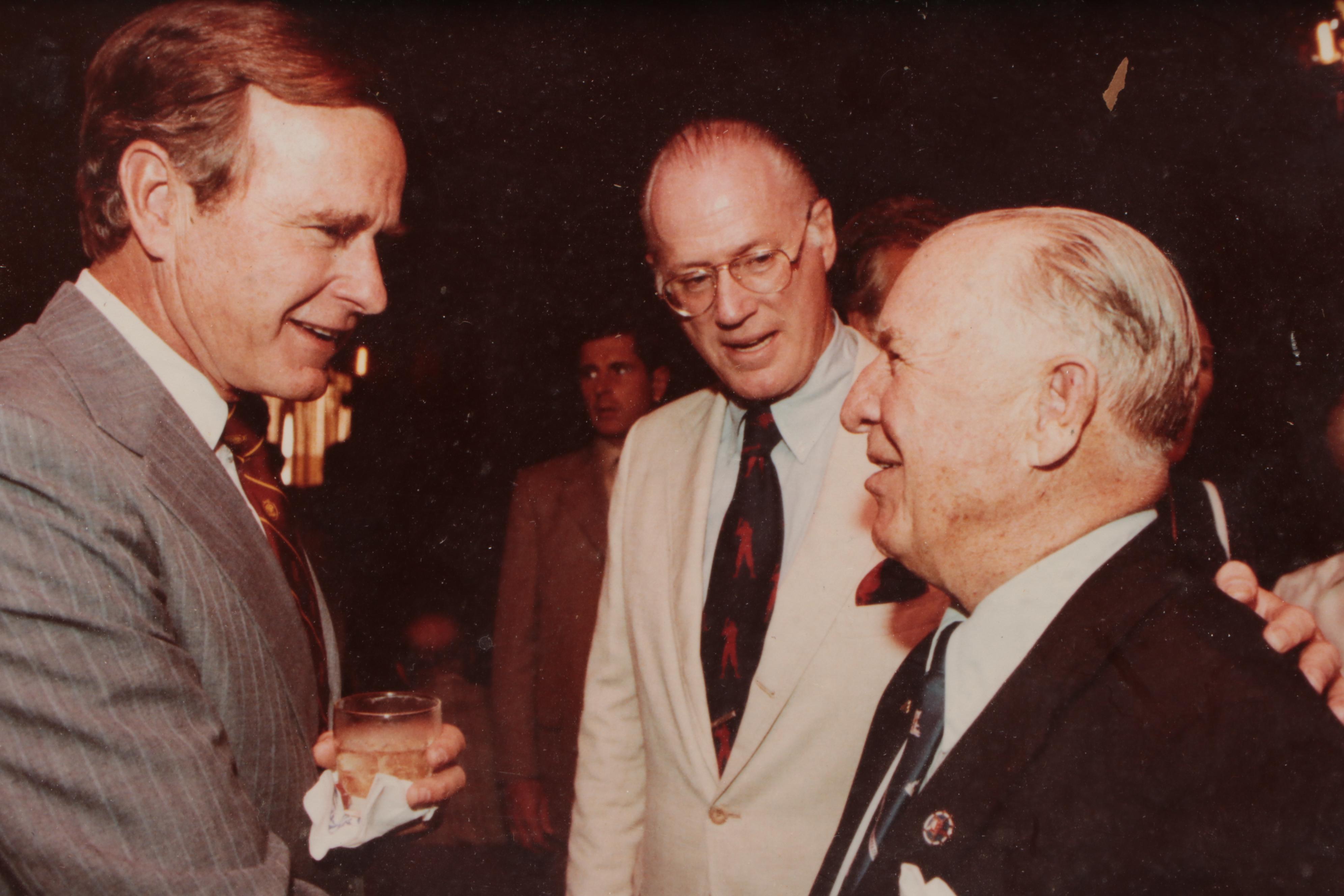 Signed George H. W. Bush Photo and Letter and Other Photograph, Late 20th C.