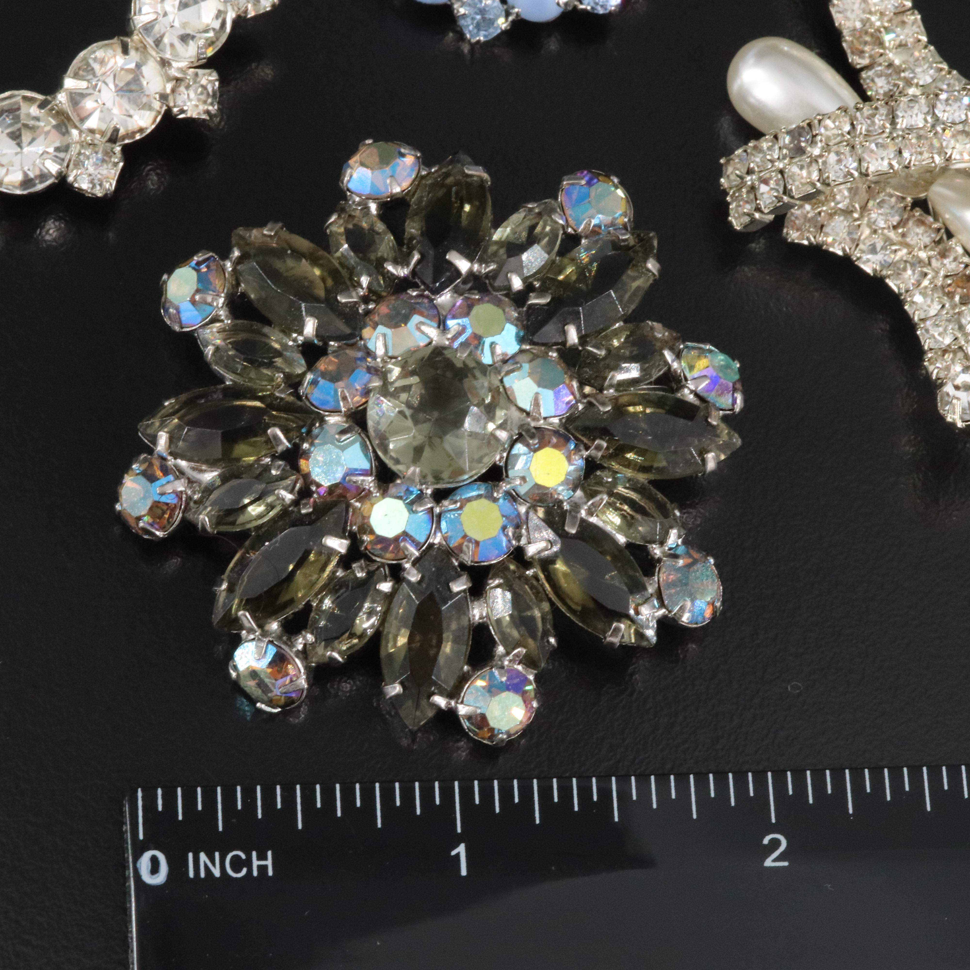 Vintage Rhinestone, Faux Pearl and Glass Jewelry