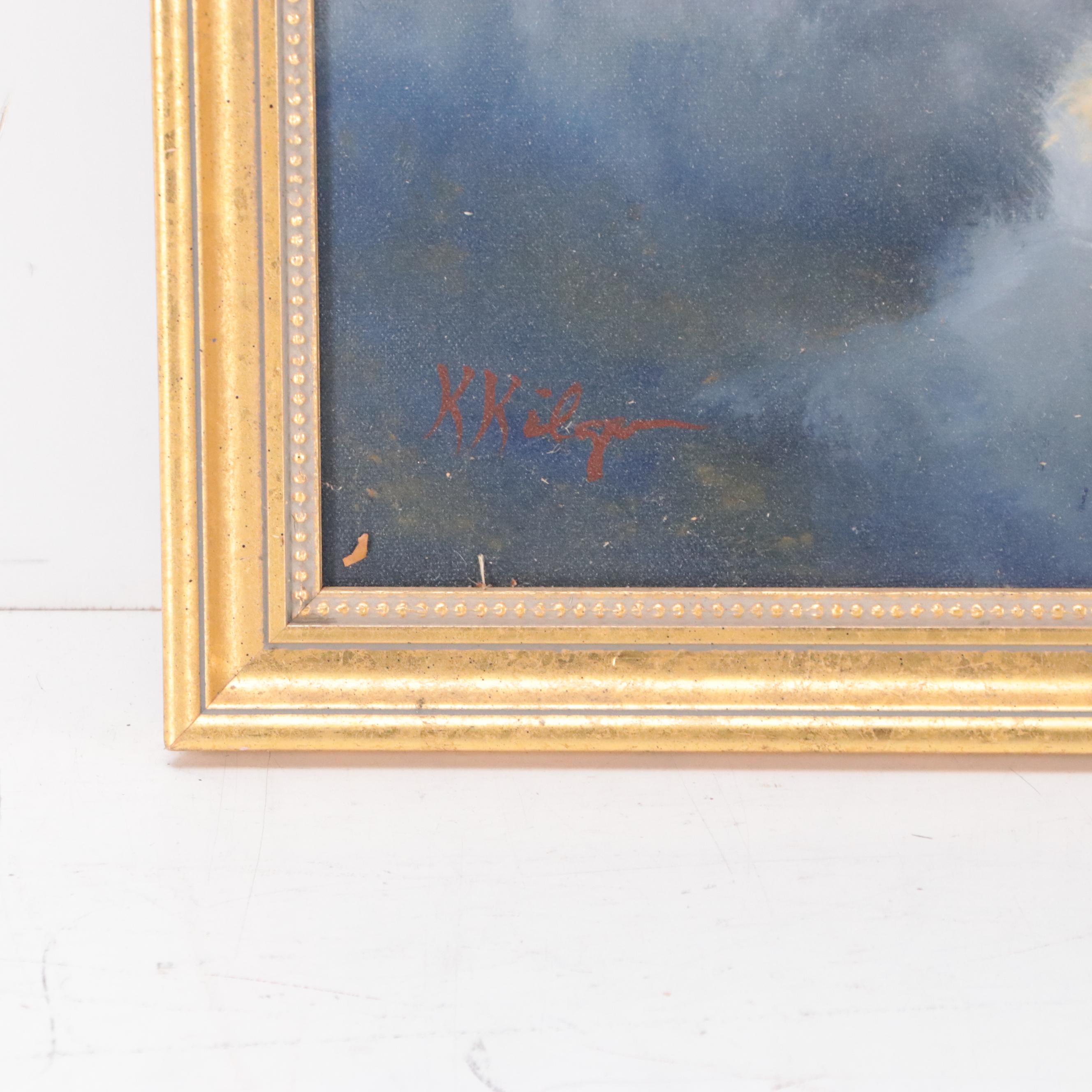 Atmospheric Skyscape Oil Painting