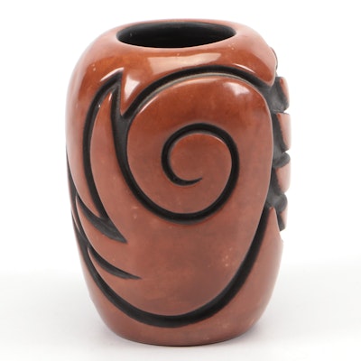 Carol Grace Loretto Hand-Coiled Jemez Pottery Vase