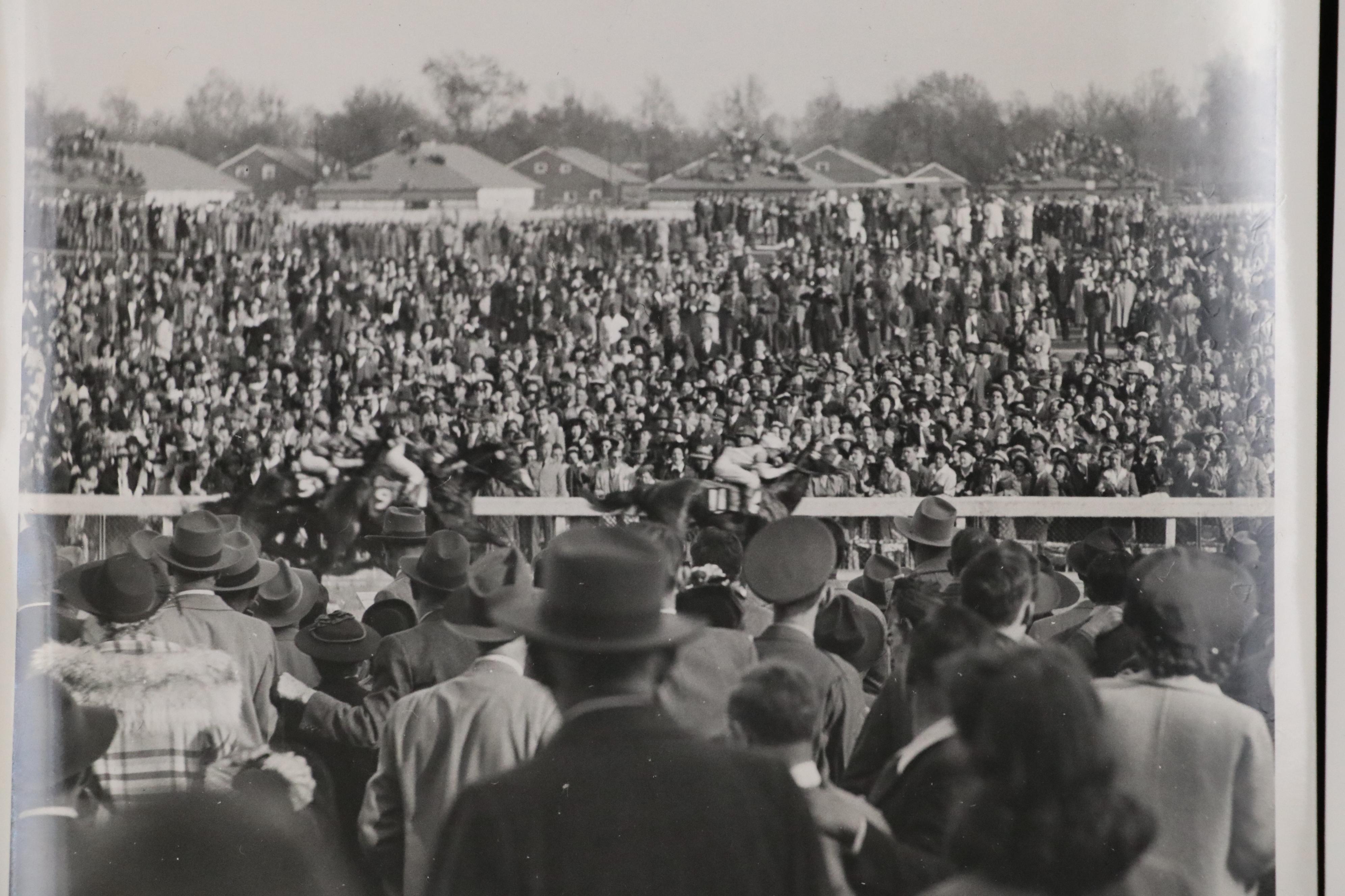 Photographs of 1943 Kentucky Derby Including Johnny Longden, Parade and More